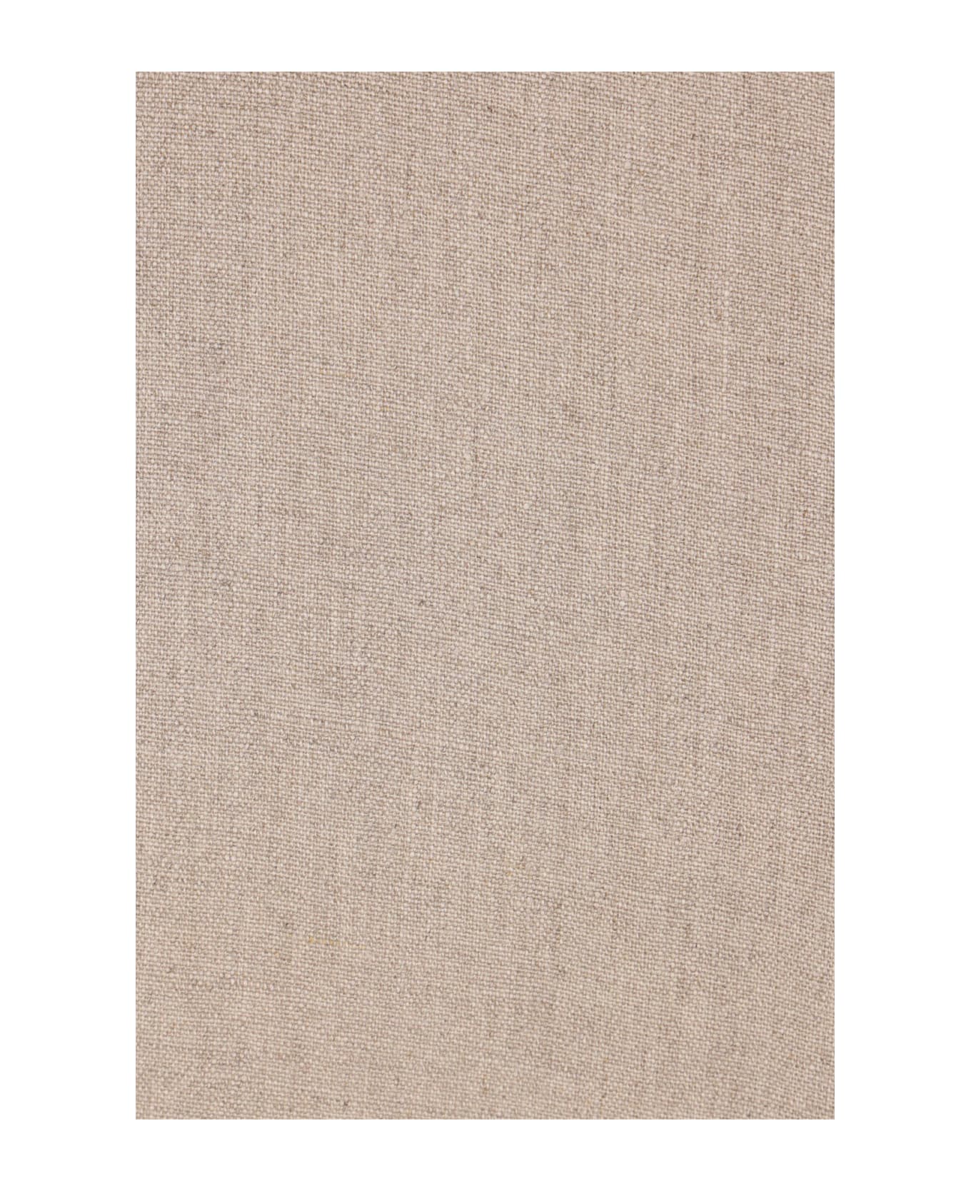 Max Mara Colimbo Sleeveless Blouse In Linen - Coffee