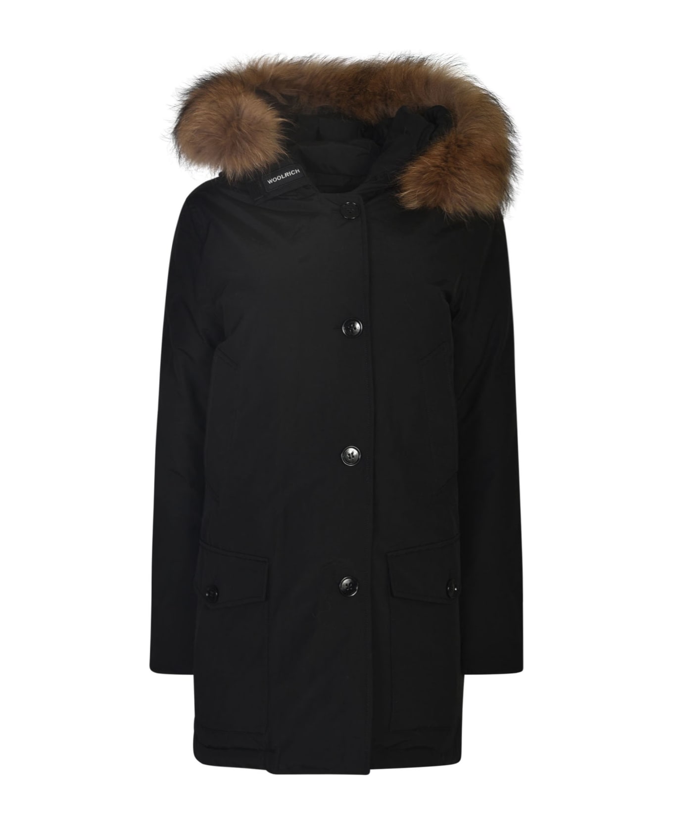 Woolrich Furred Parka - BLACK コート