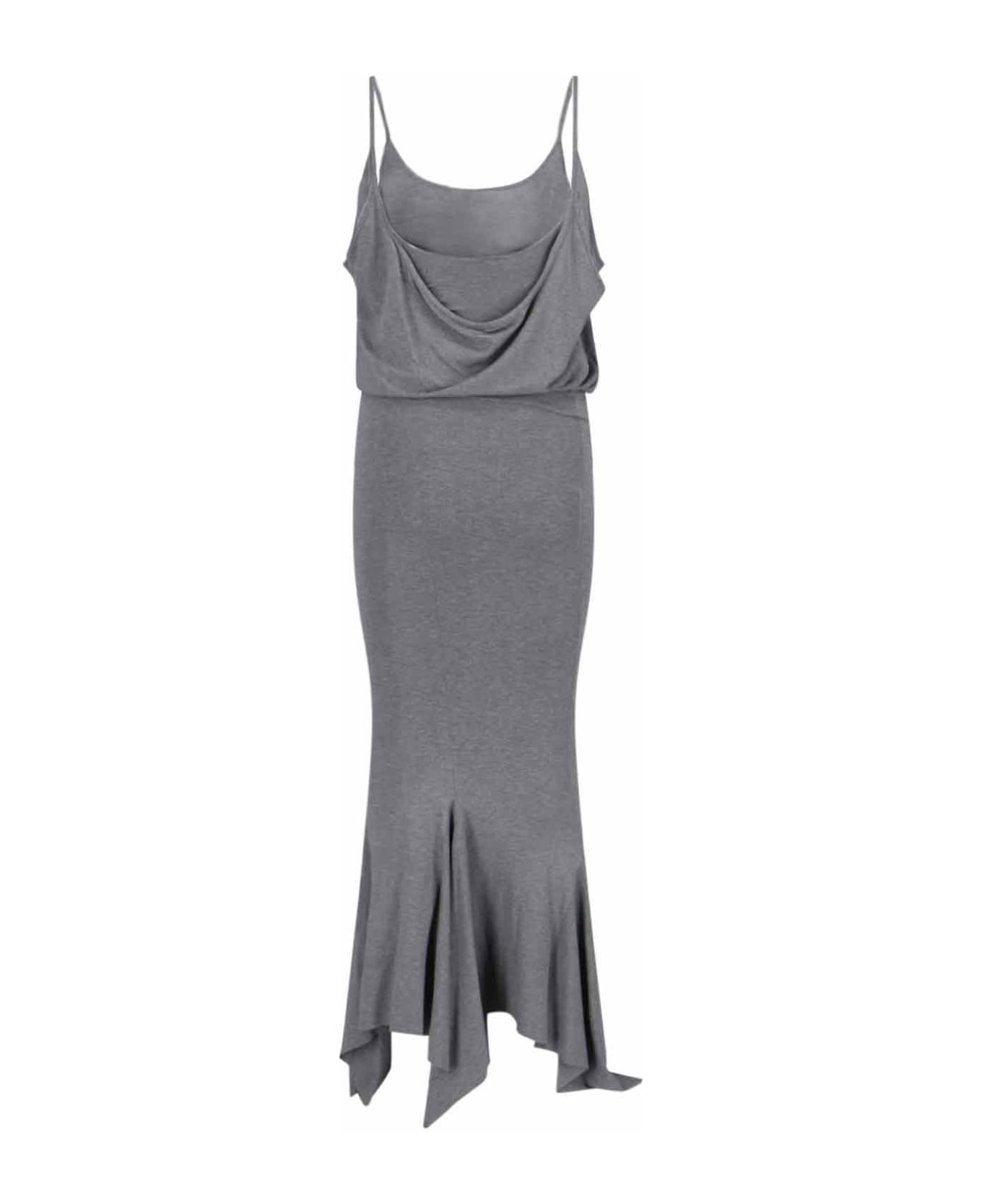 The Attico Asymmetrical Dress - Gray ワンピース＆ドレス