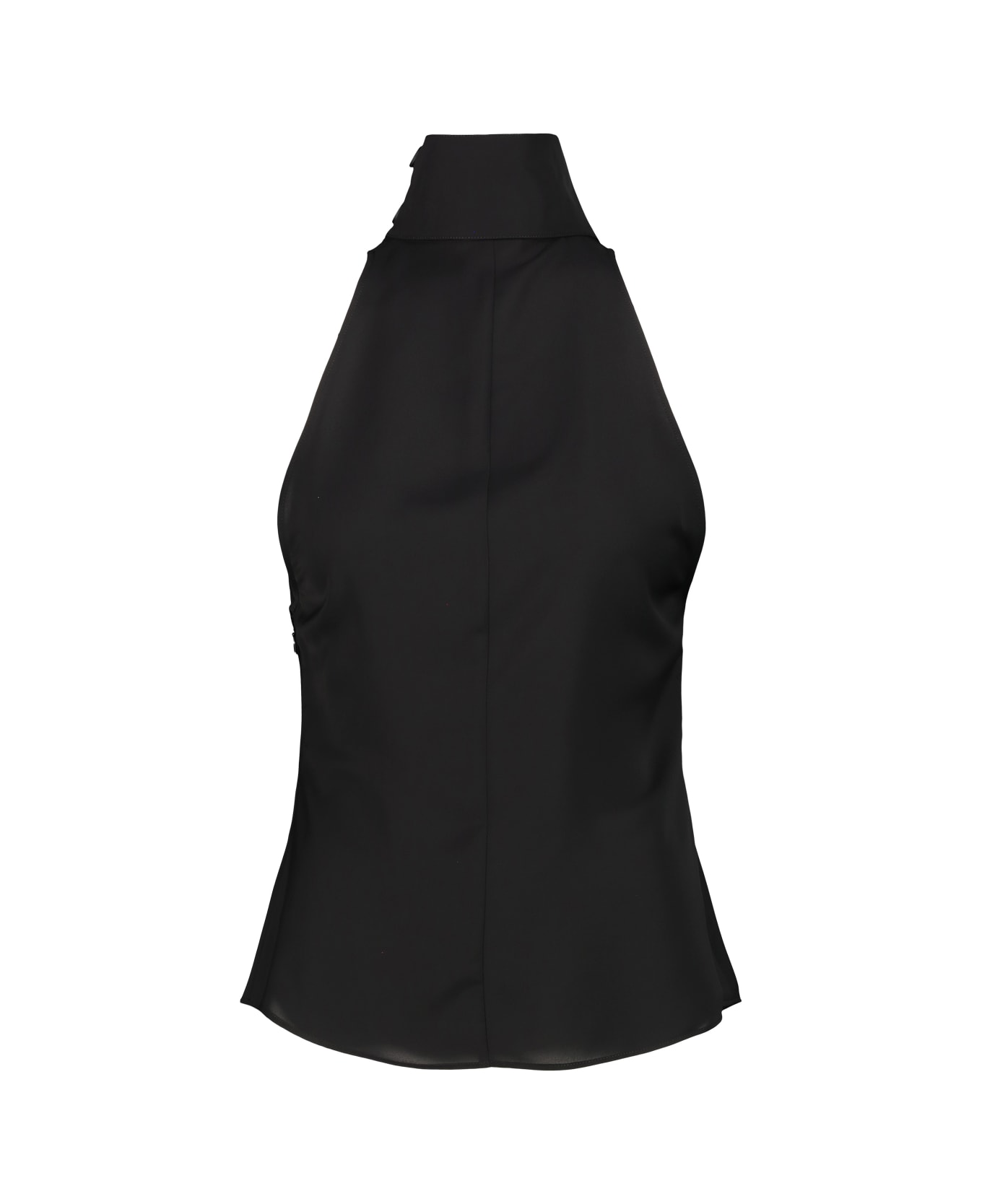 Courrèges Blouse Scarf Mockneck - Black