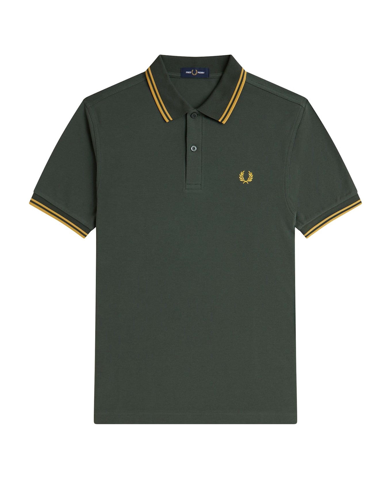 Fred Perry Classic Polo Shirt With Logo Embroidery - Green