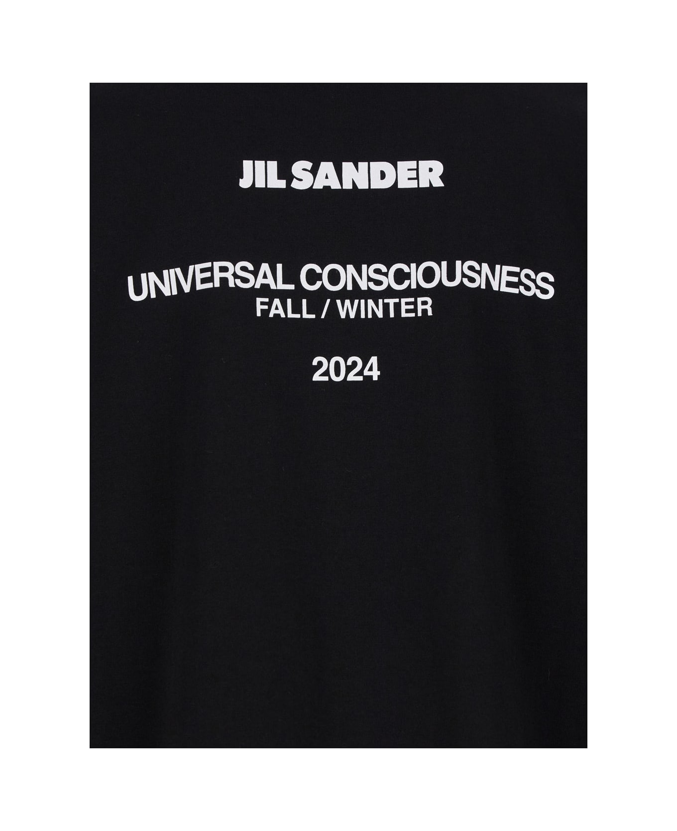 Jil Sander Black Double-layers T-shirt In Cotton Man - Black シャツ