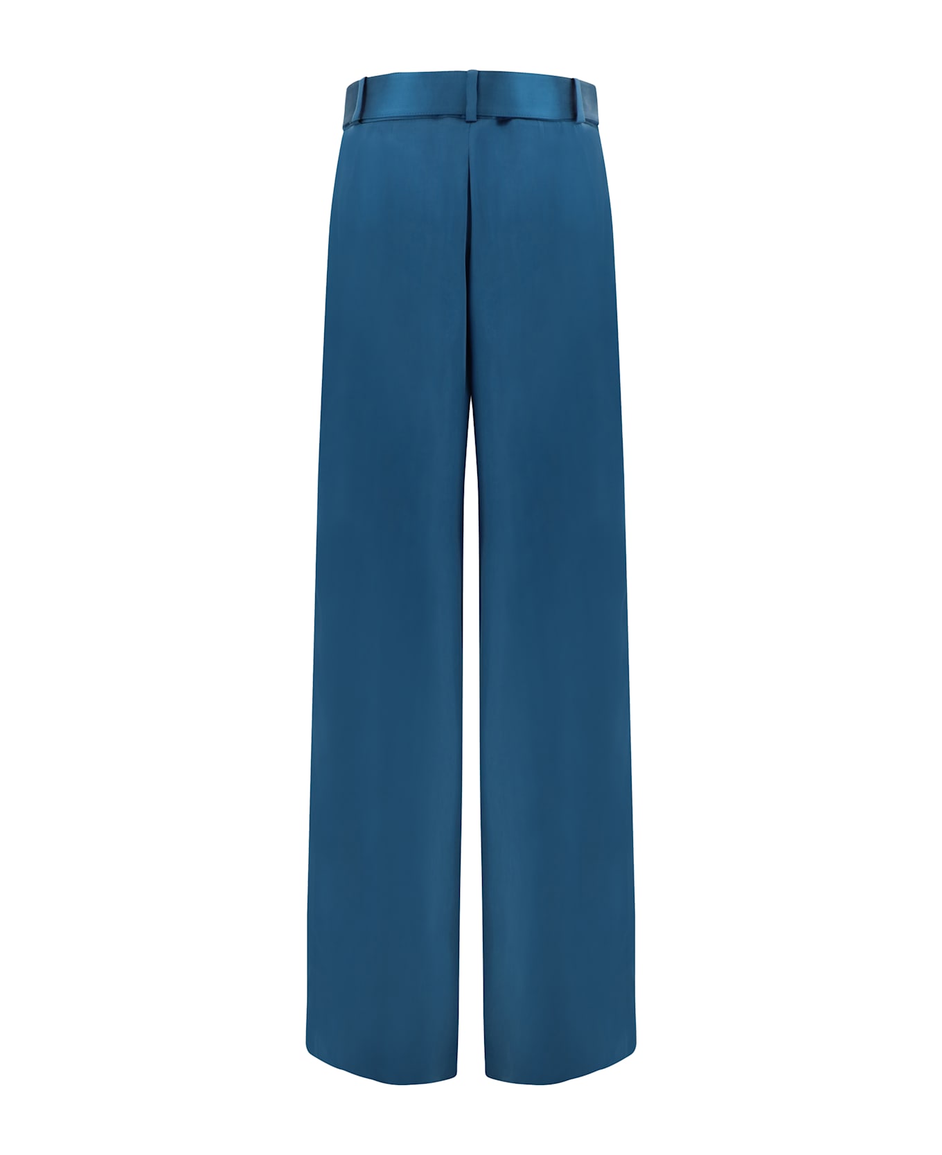 Zimmermann Tuck Silk Trousers - blue