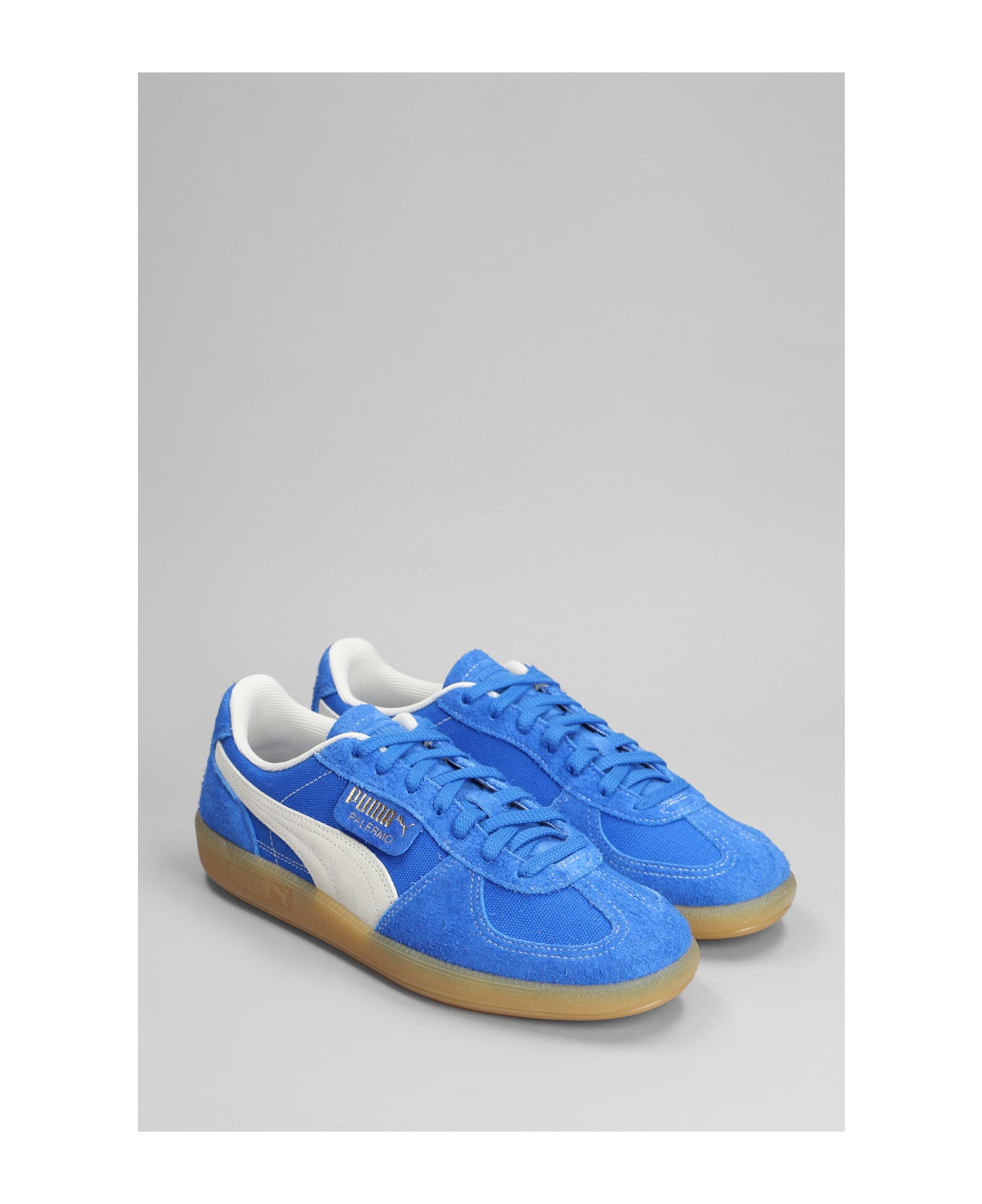 Puma Palermo Sneakers In Blue Suede - blue