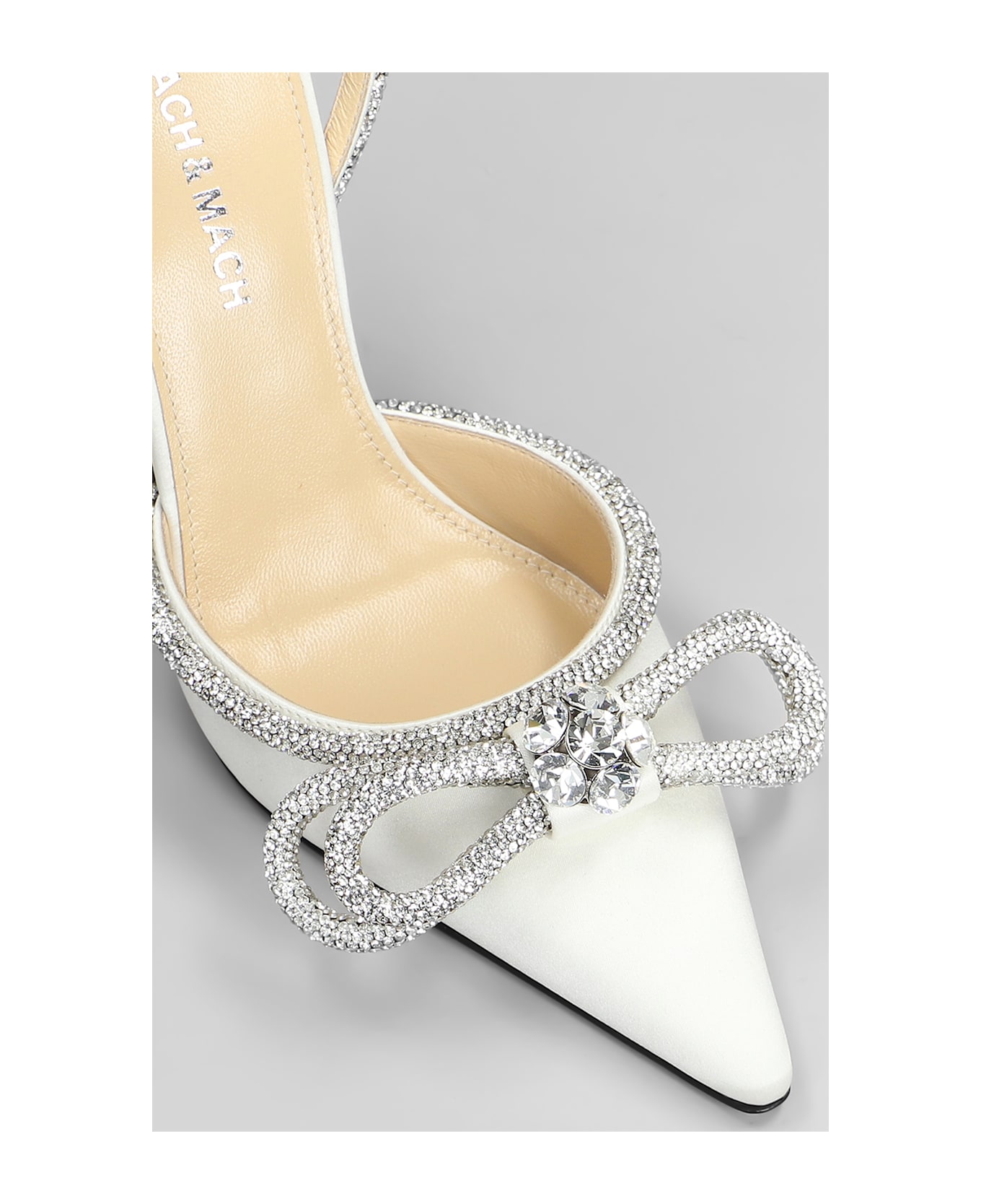 Mach 
Mach Pumps In White Silk - white
