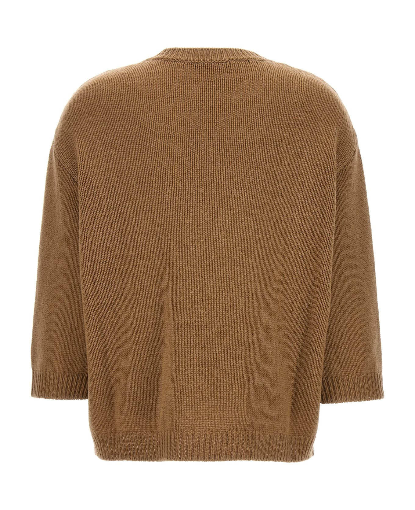 Valentino Sweater With Stud Detail - Beige