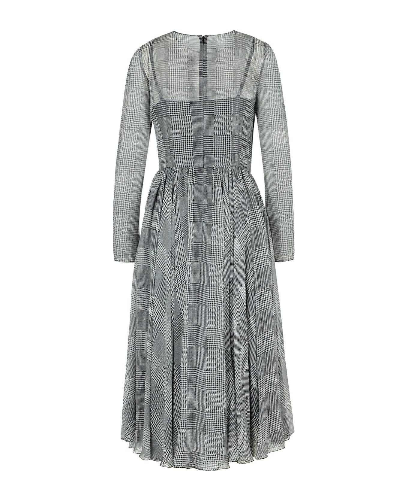 Dolce & Gabbana Grey Silk Dress - Grey