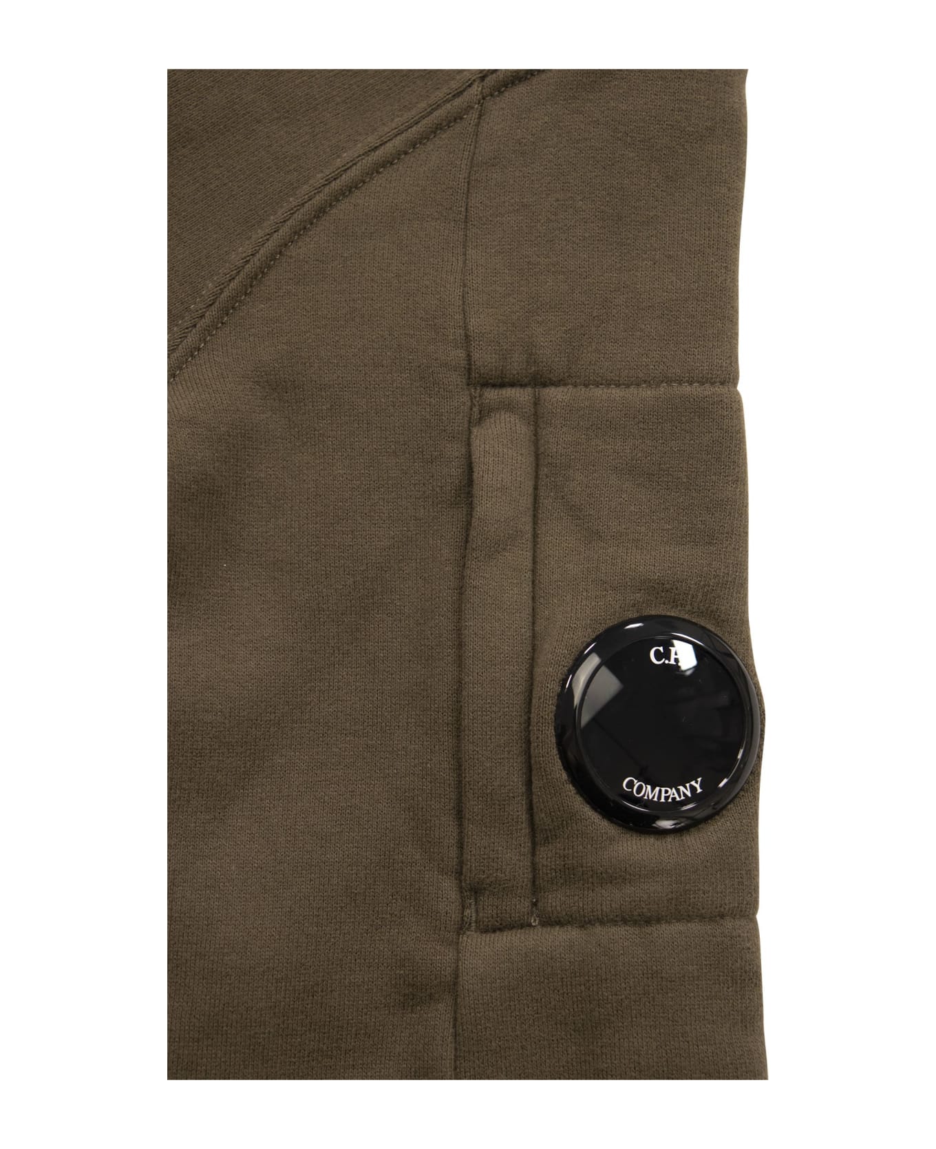 C.P. Company Sweatshirt Basic Fleece Lens - Forest ニットウェア＆スウェットシャツ