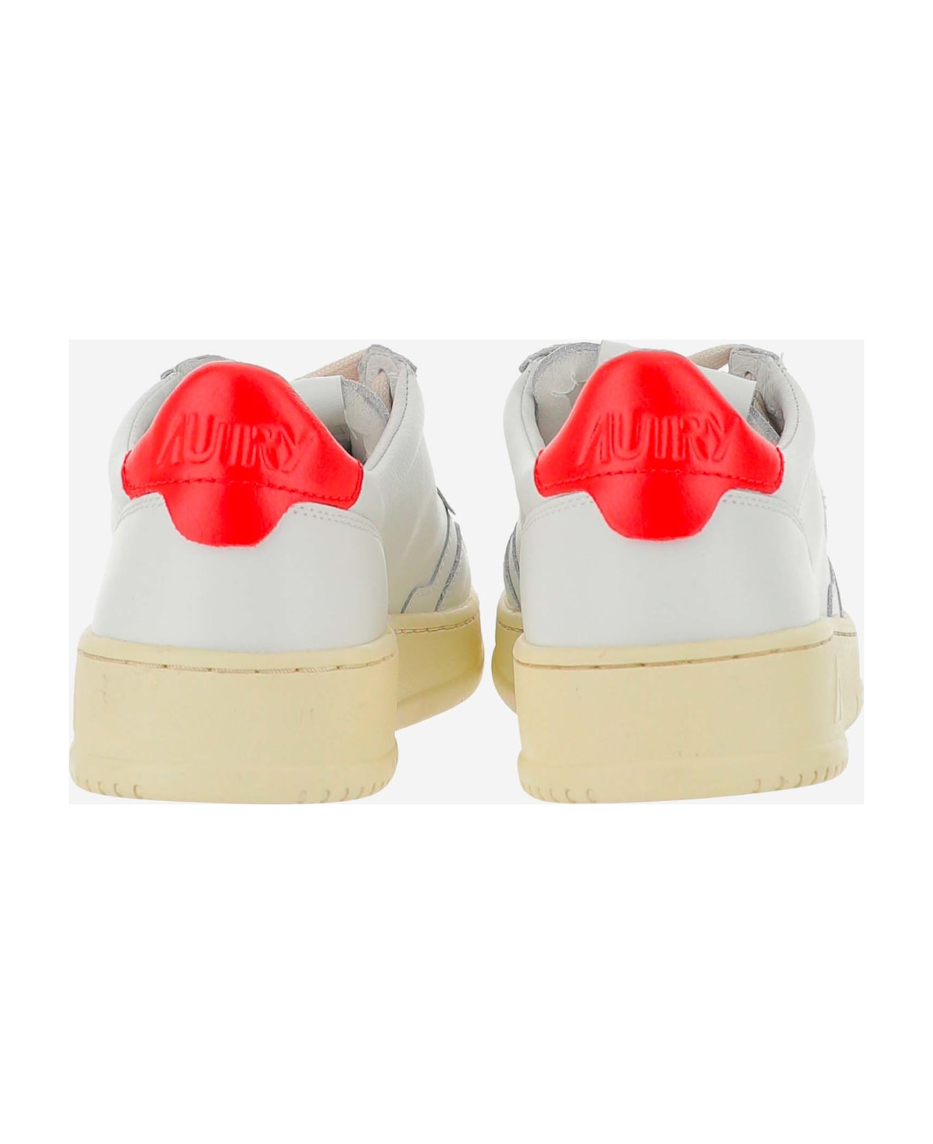 Autry Low Medalist Sneakers - Wht/red