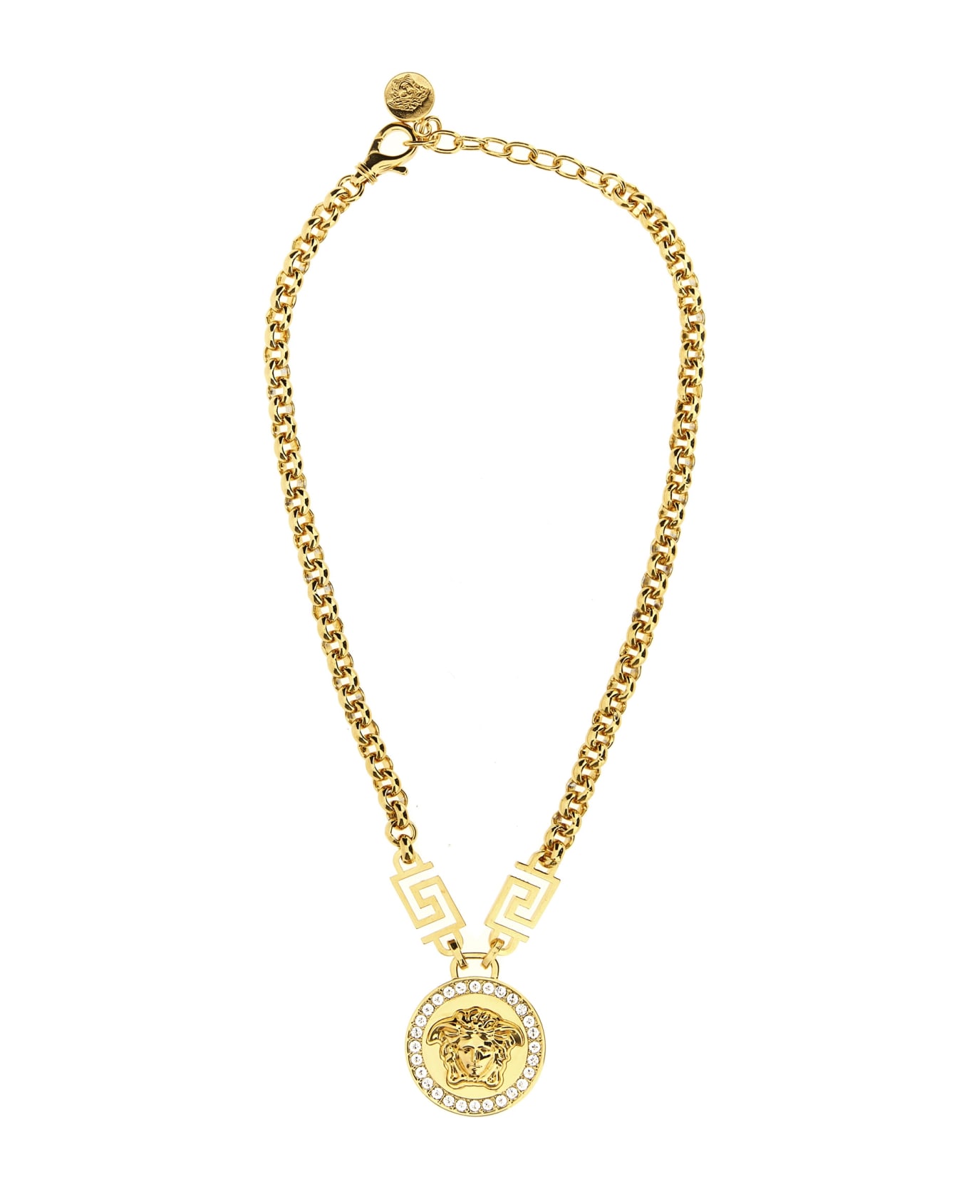 Versace 'medusa' Necklace - O White Gold