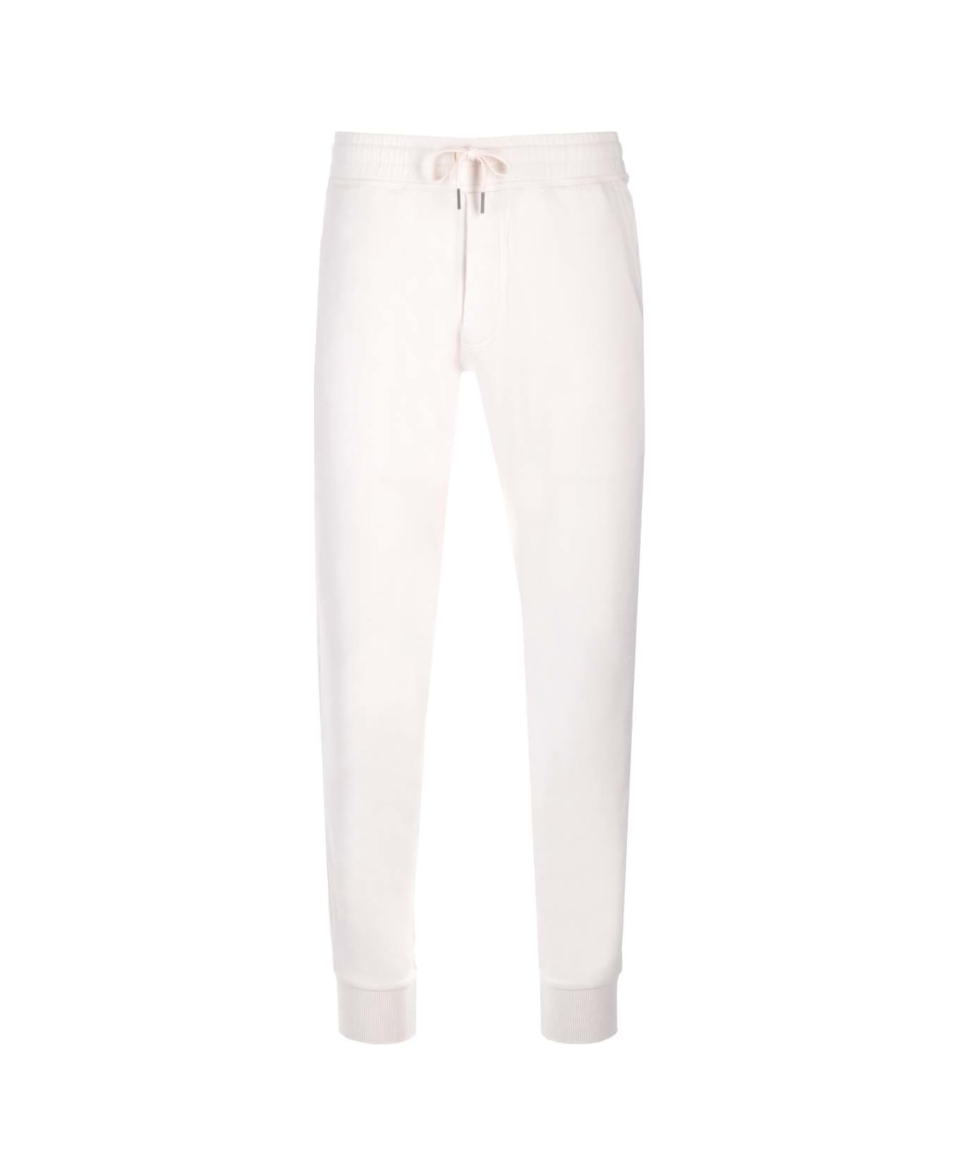 Tom Ford White Lounge Trousers - Ivory