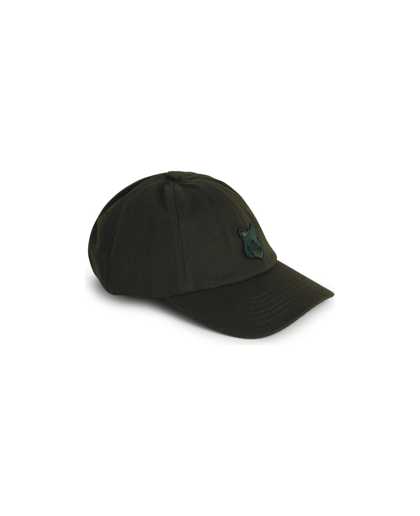 Maison Kitsuné Green Cotton Cap - Green