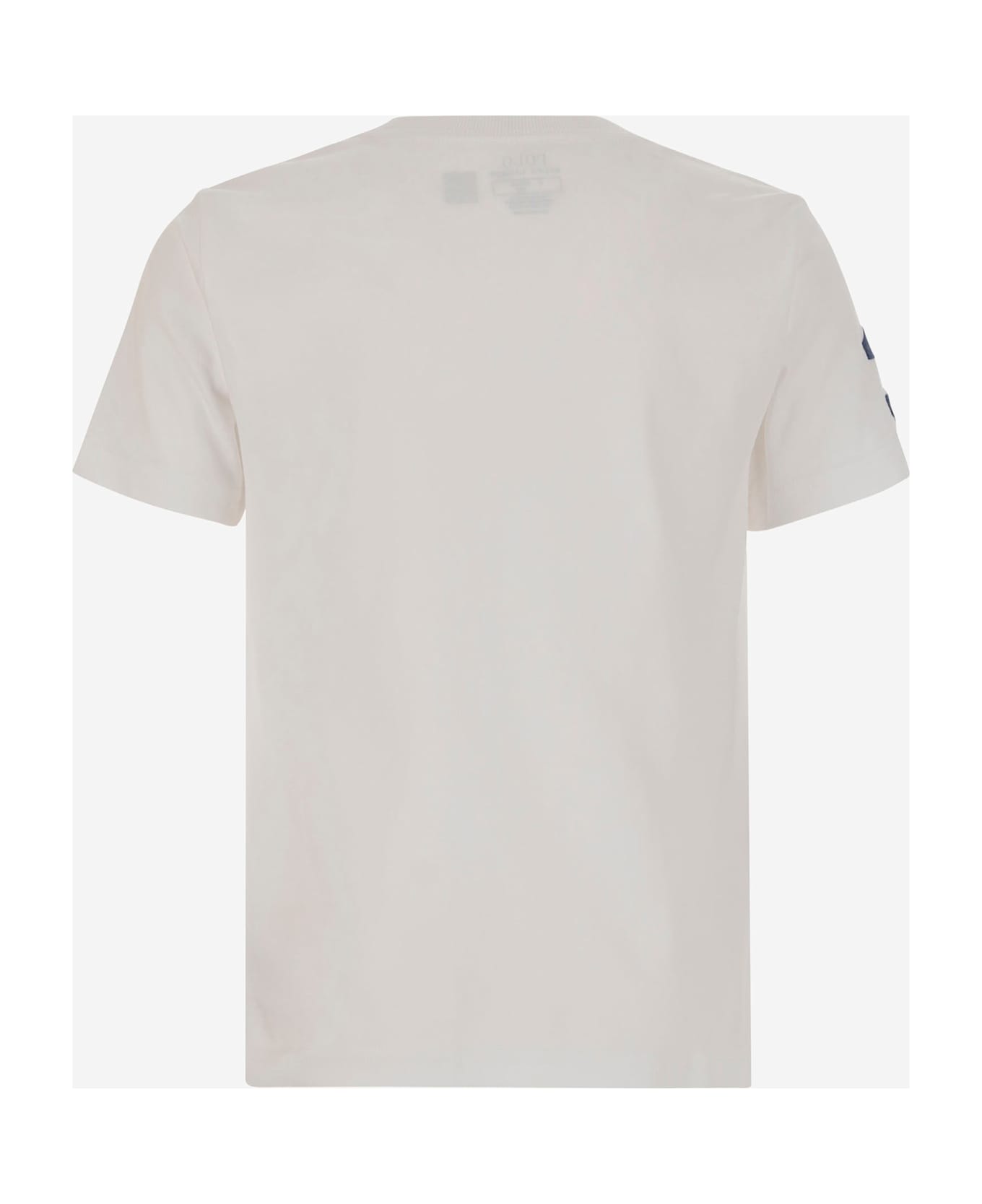 Polo Ralph Lauren Cotton Big Pony T-shirt With Logo - White