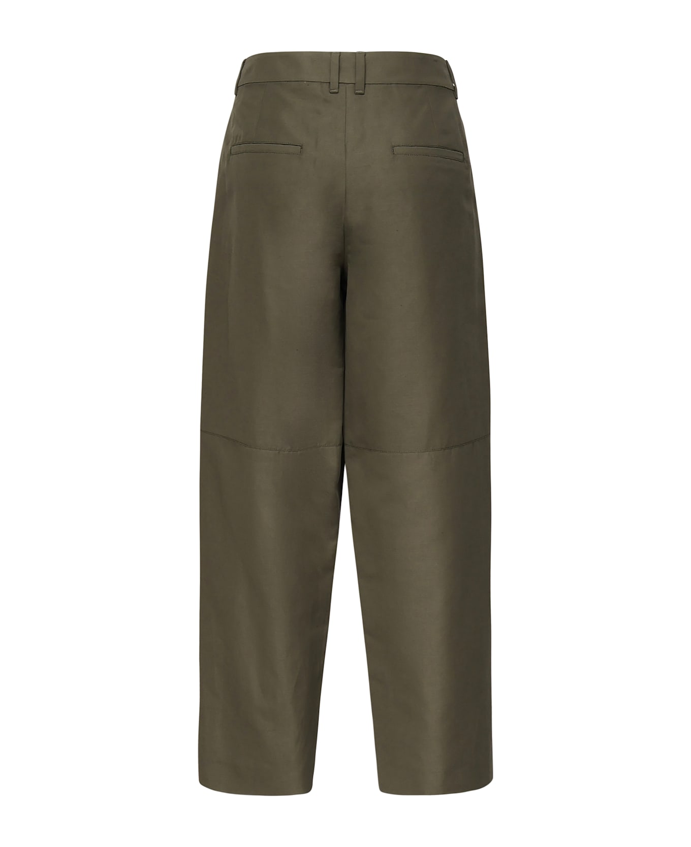 
S Max Mara Canvas Baggy Pants - ARGILLA