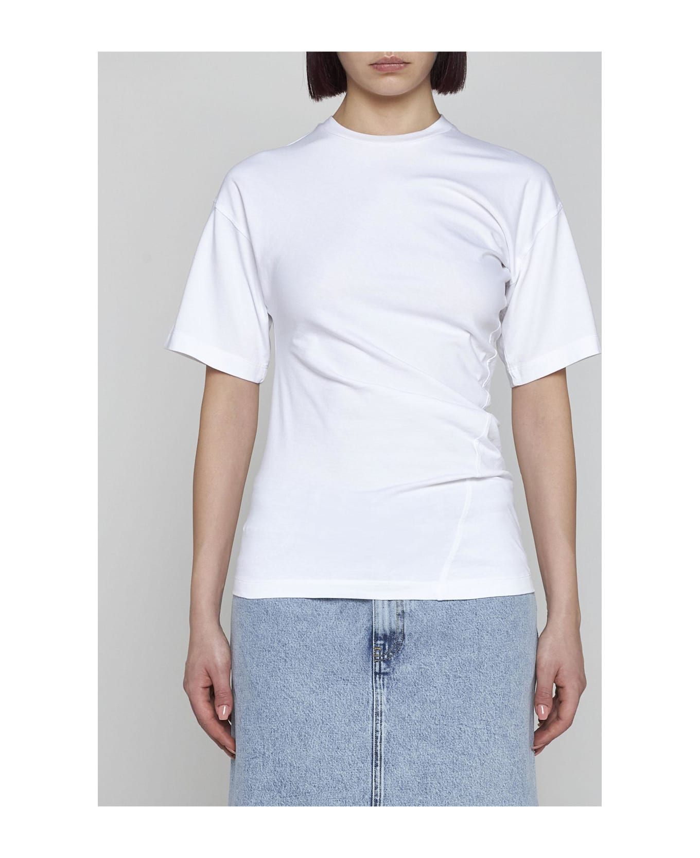 Totême Twisted Cotton T-shirt - White