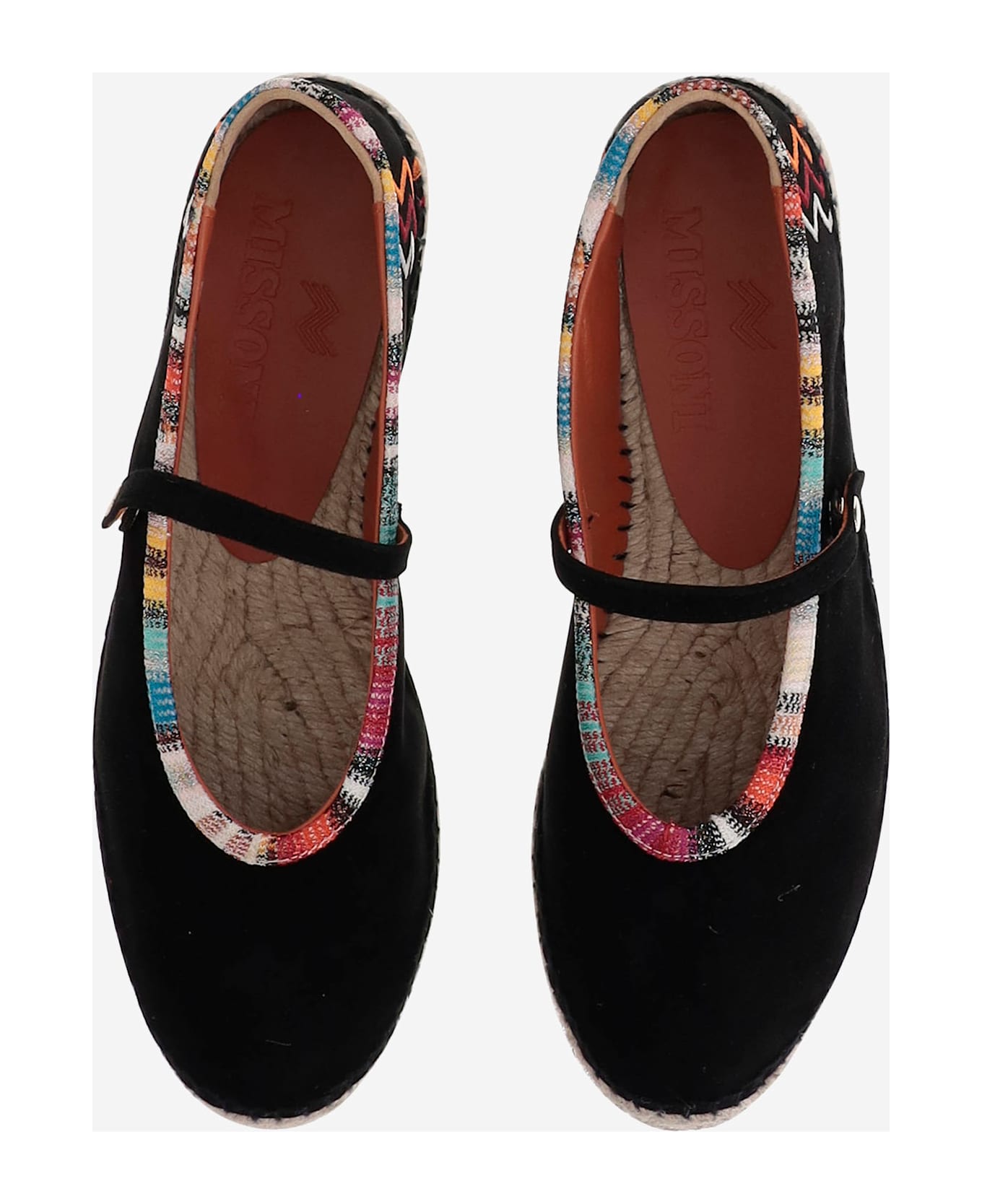 Missoni Viscose-blend Espadrilles With Zigzag Pattern - Black
