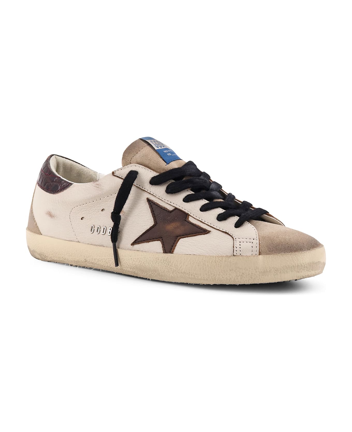 Golden Goose Super-star Classic With Spur Leather Low-top Sneakers - WHITE/BEIGE/BROWN