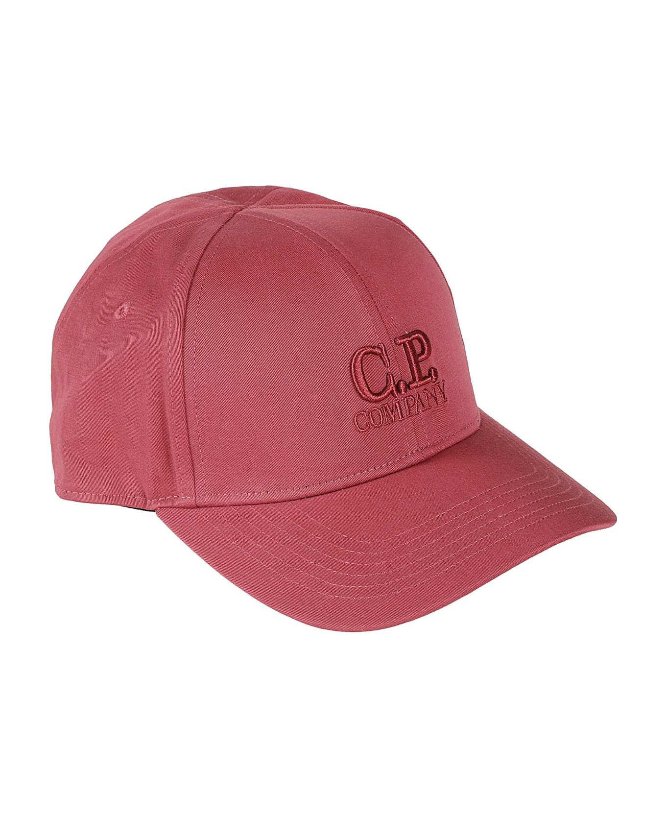 C.P. Company Gabardine Baseball Cap - RED BUD