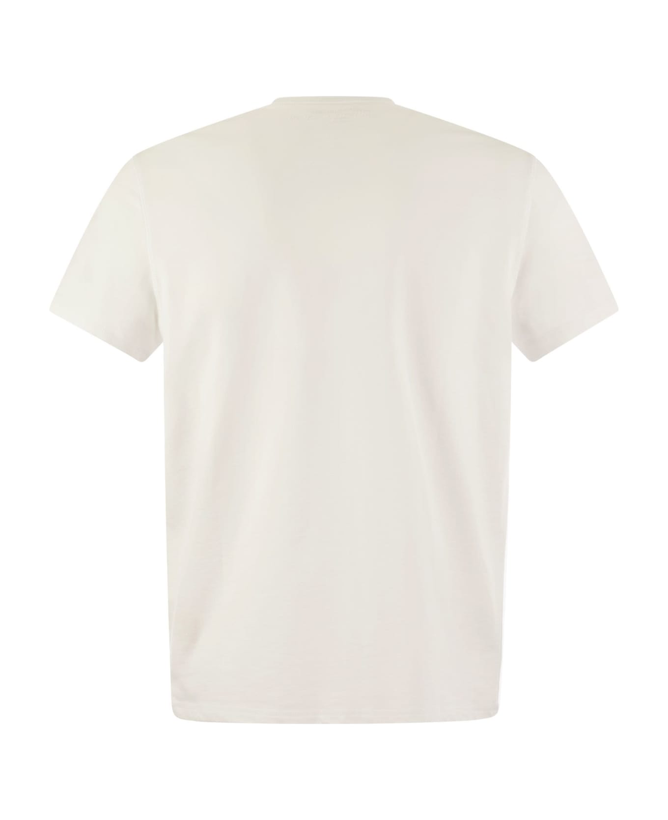 Majestic Filatures Crew-neck Cotton T-shirt - White シャツ