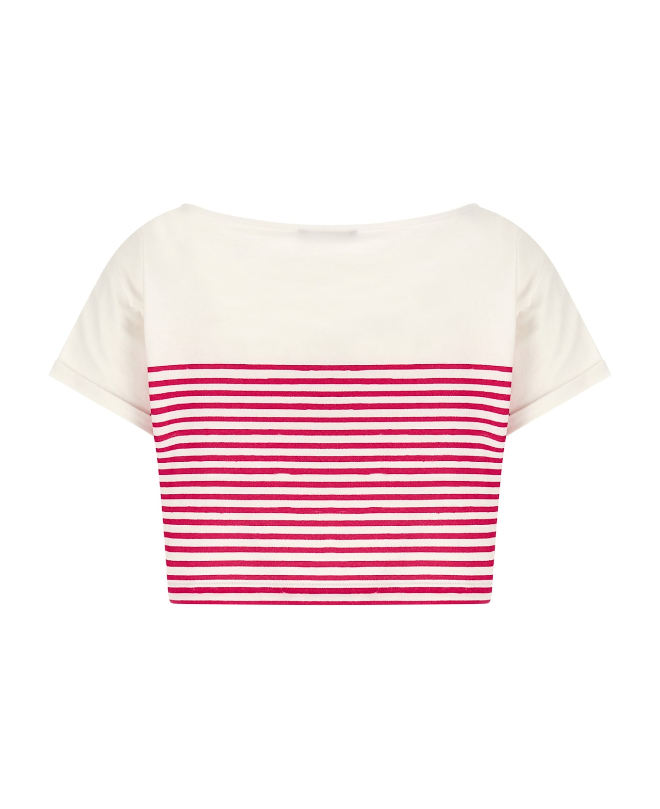 Balmain 'marinière' T-shirt - Fuchsia