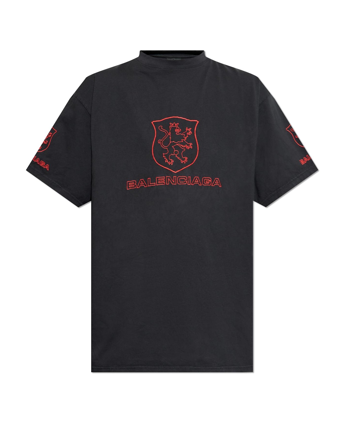 Balenciaga 
lion Club
 Oversize T-shirt - Black  