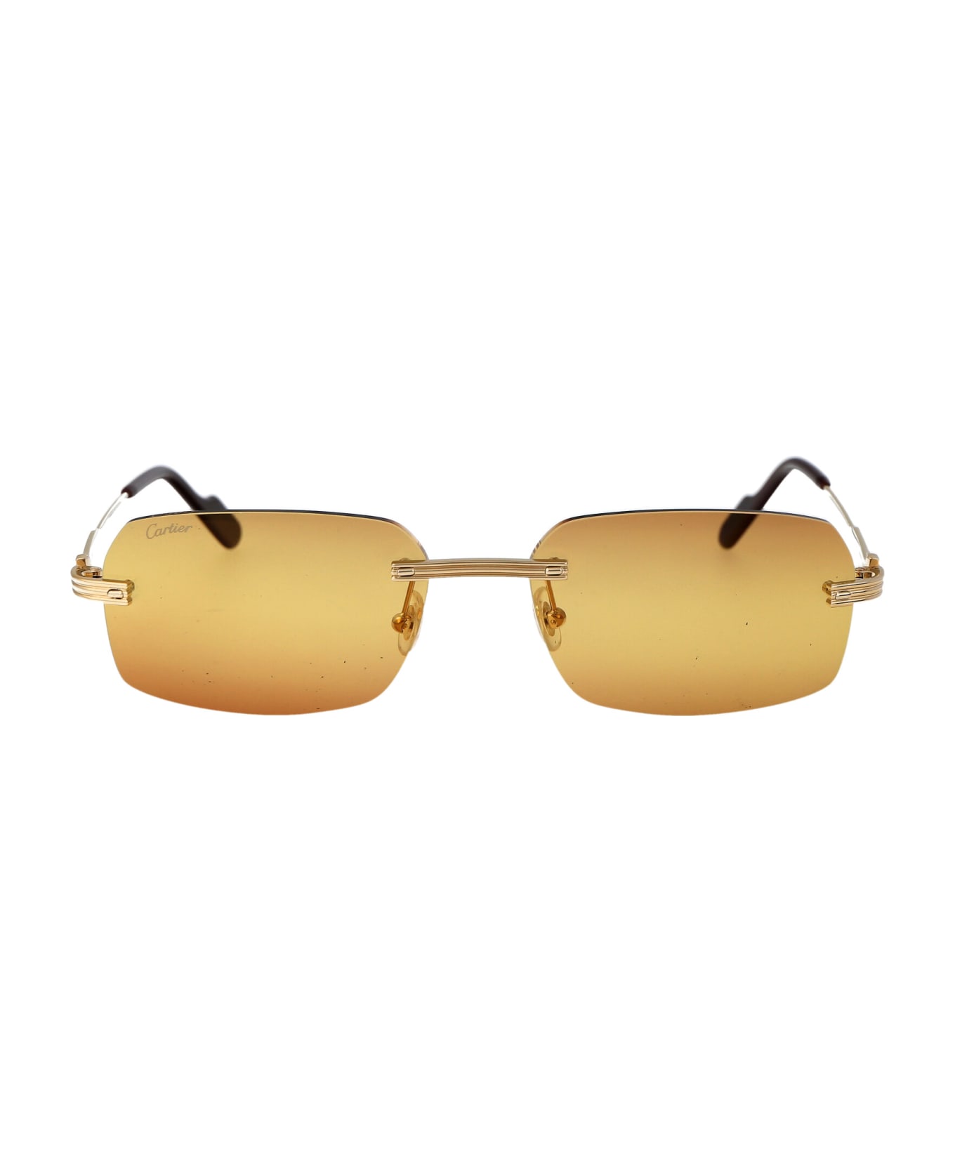 Cartier Eyewear Ct0271s Sunglasses - 007 GOLD GOLD ORANGE