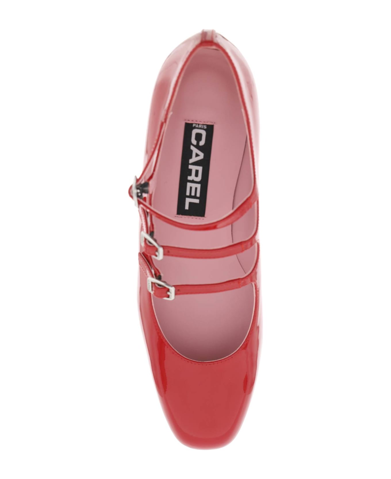 Carel Patent Leather Ariana Mary Jane - ROUGE (Red) ハイヒール