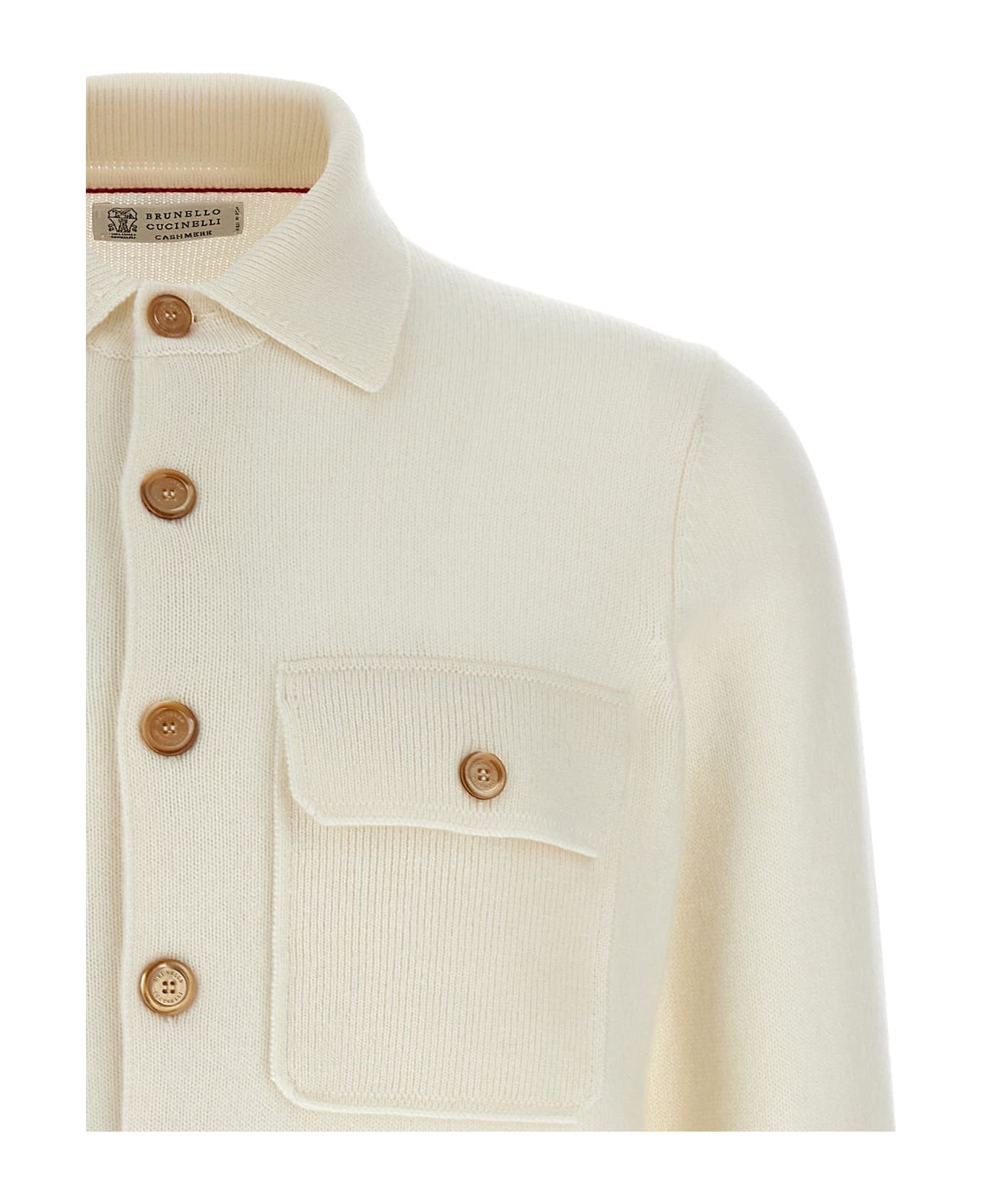 Brunello Cucinelli Cashmere Cardigan - White