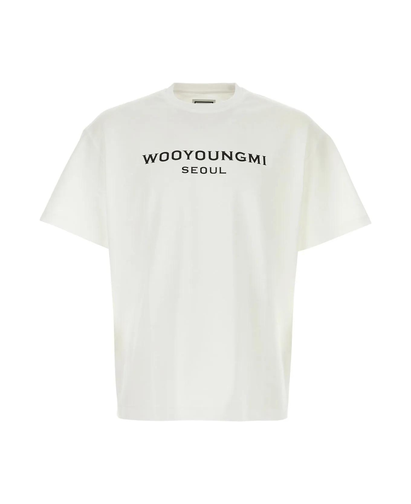 WOOYOUNGMI White Cotton T-shirt - White
