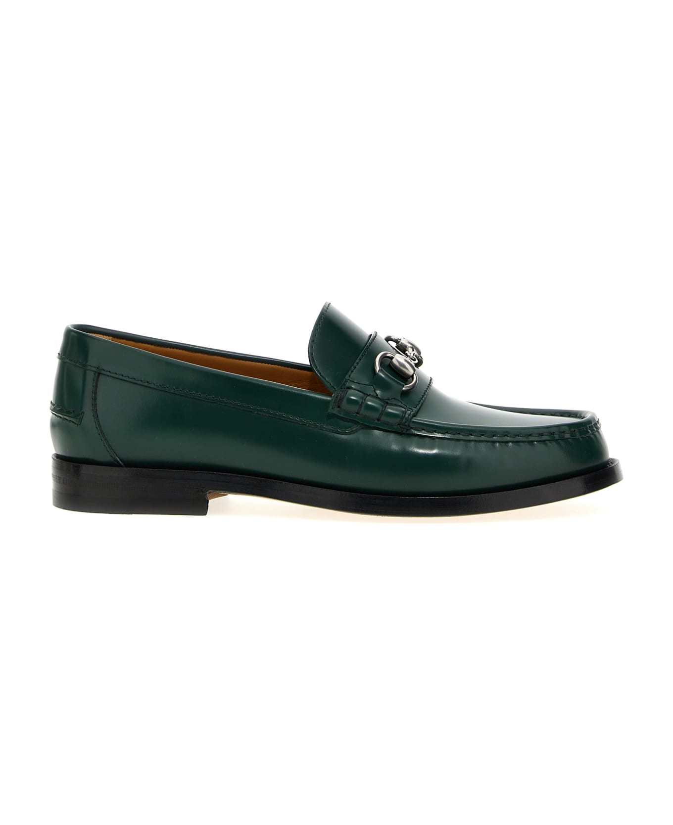 Gucci 'morsetto' Loafers - Green ローファー＆デッキシューズ