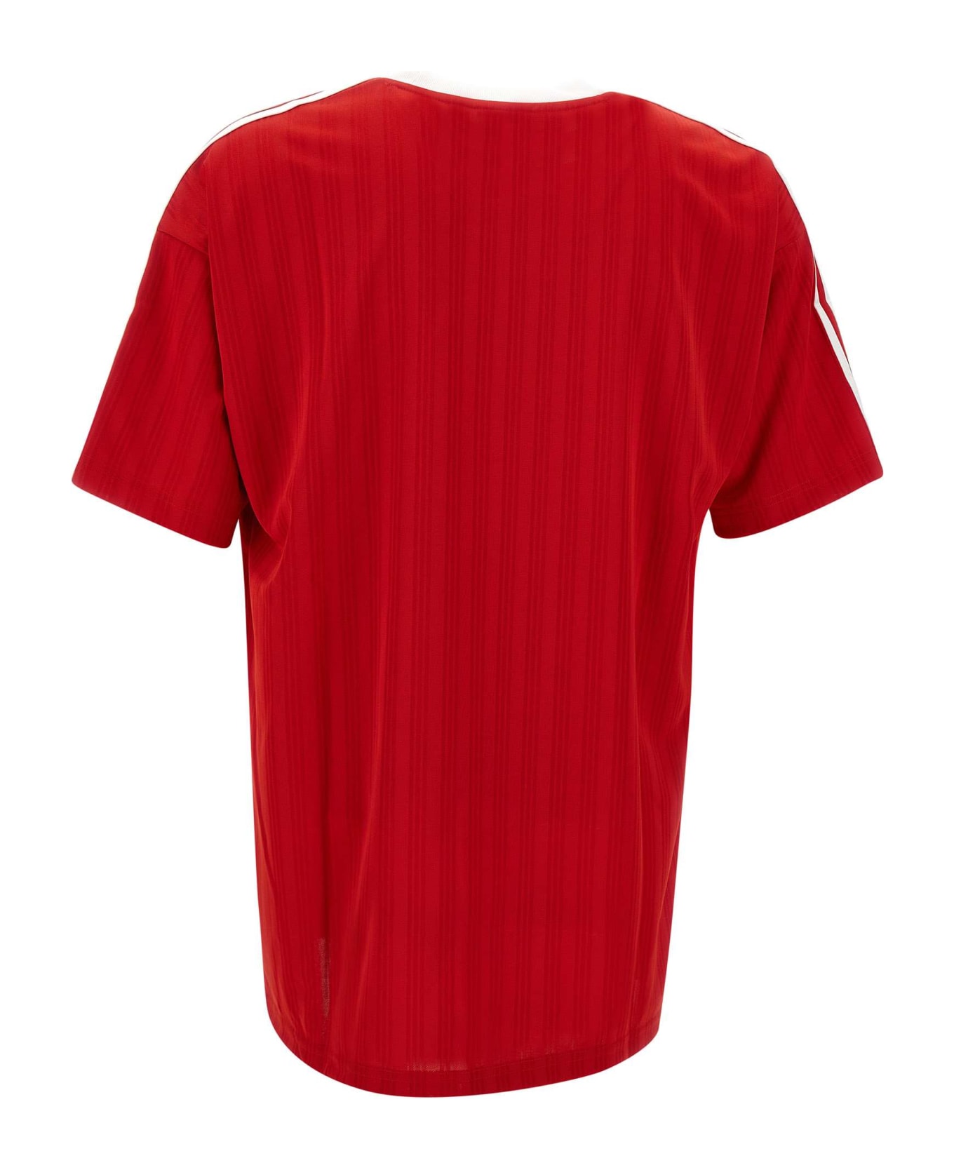 Adidas "adicolor" Jacquard Fabric T-shirt - RED