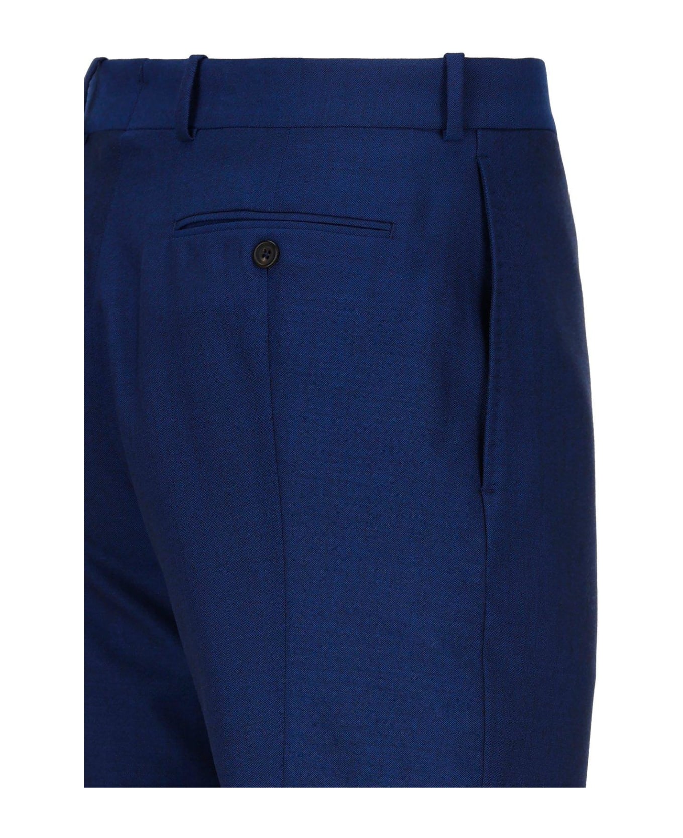 Alexander McQueen Slim Fit Tailored Trousers - Blu