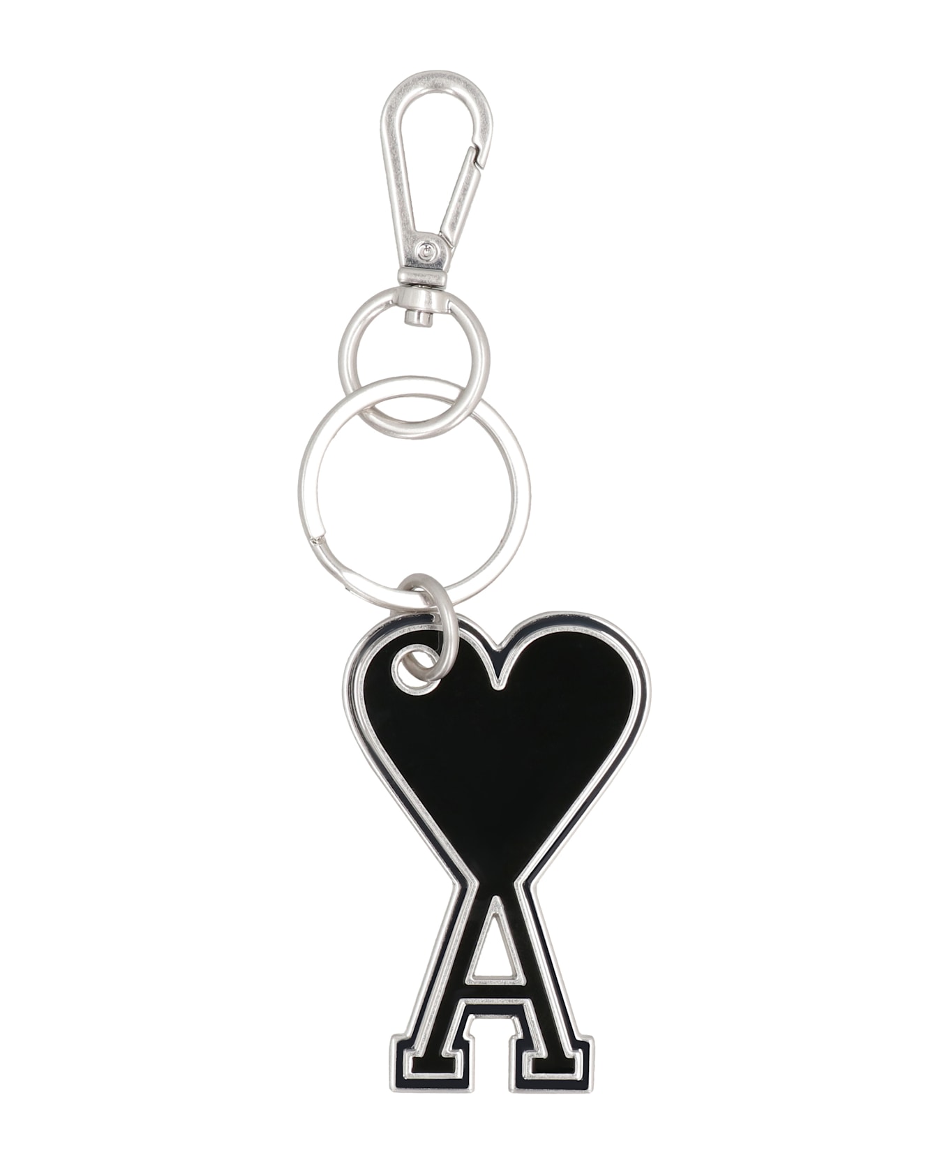 Ami Alexandre Mattiussi Metal Key Ring - Silver