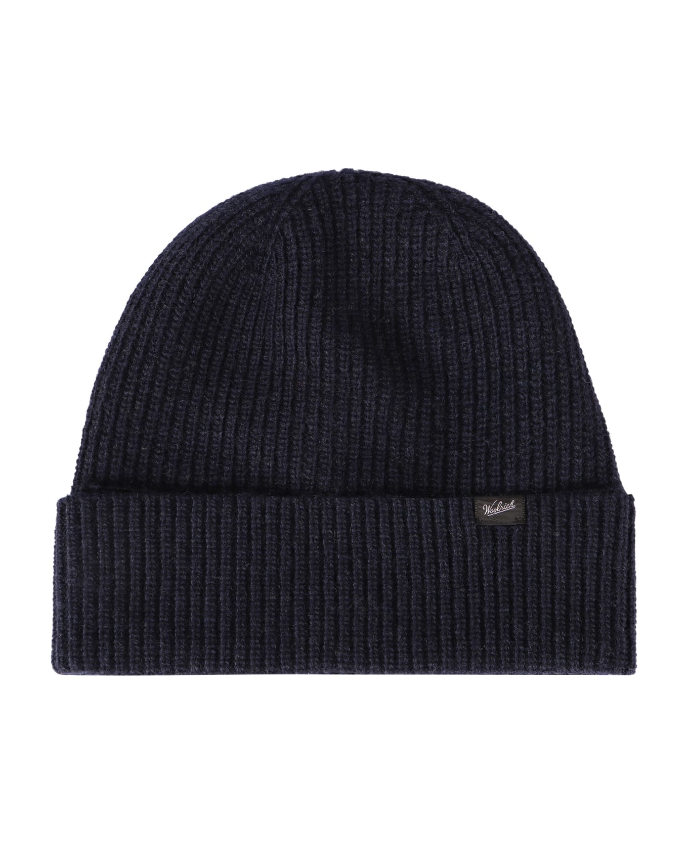 Woolrich Ribbed Knit Beanie - Blue