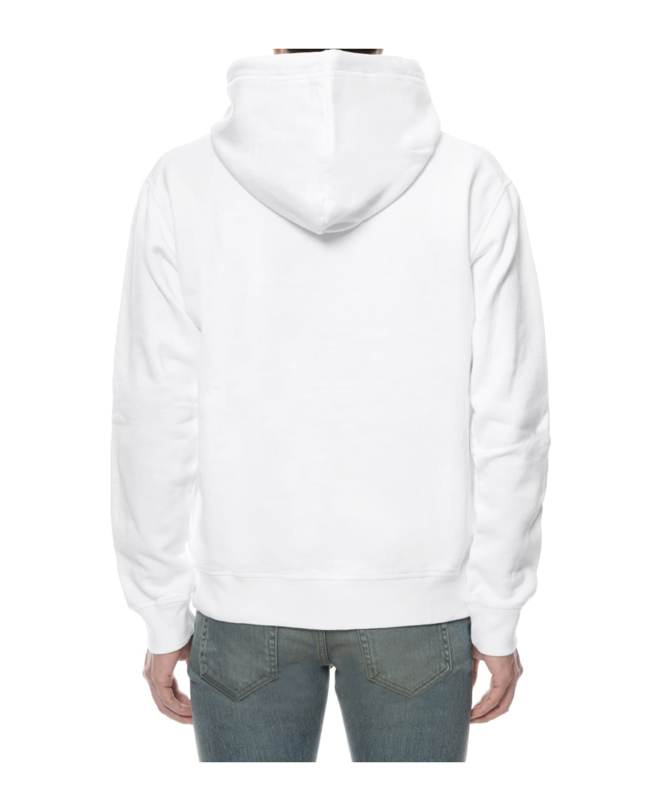 Dsquared2 Cotton Hooded Sweatshirt - White フリース