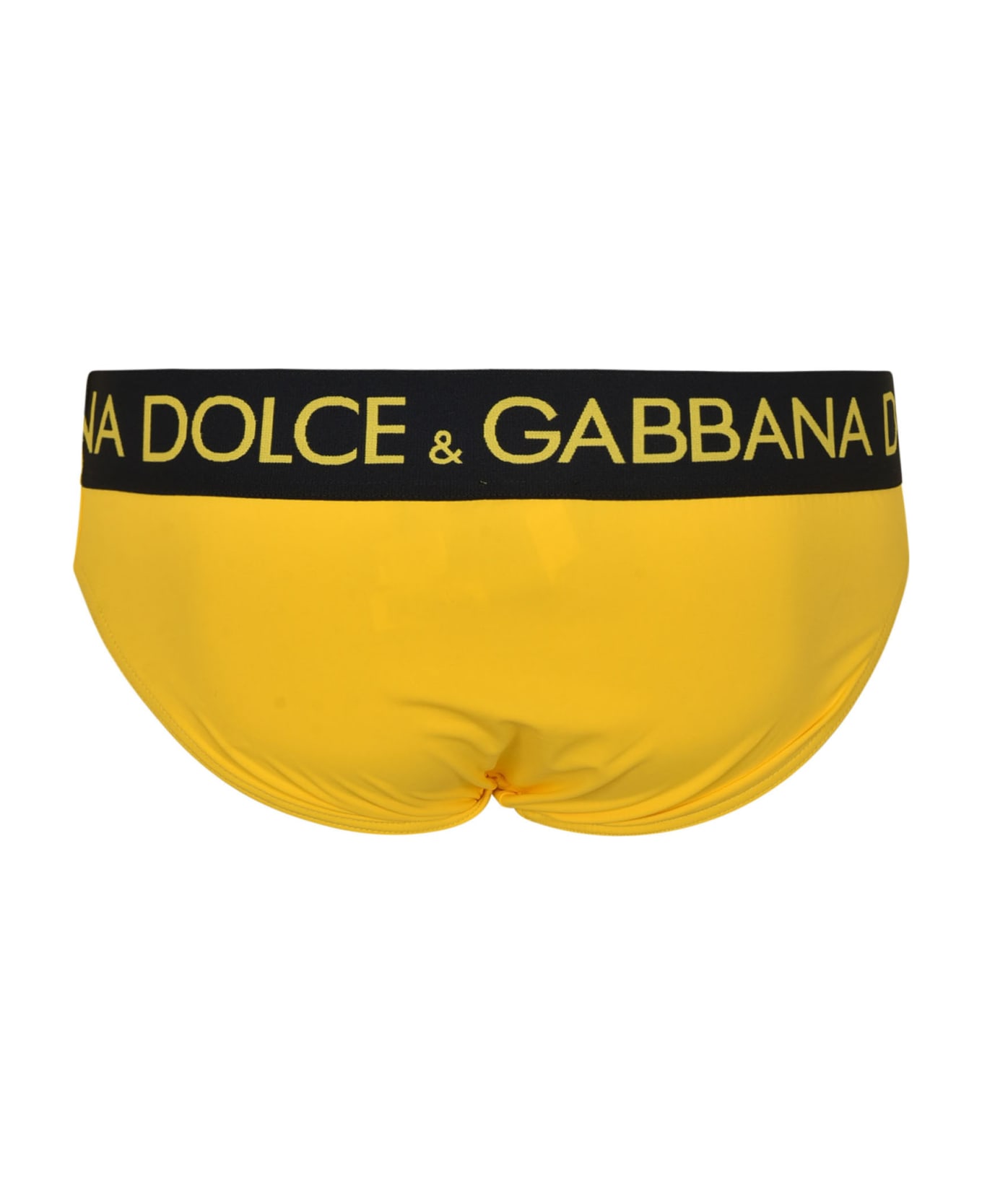 Dolce & Gabbana Drawstring Swim Briefs - Yellow