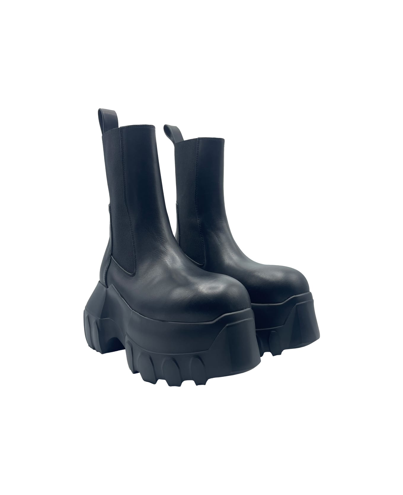 Rick Owens Beatle Mega Tractor Boots - Black