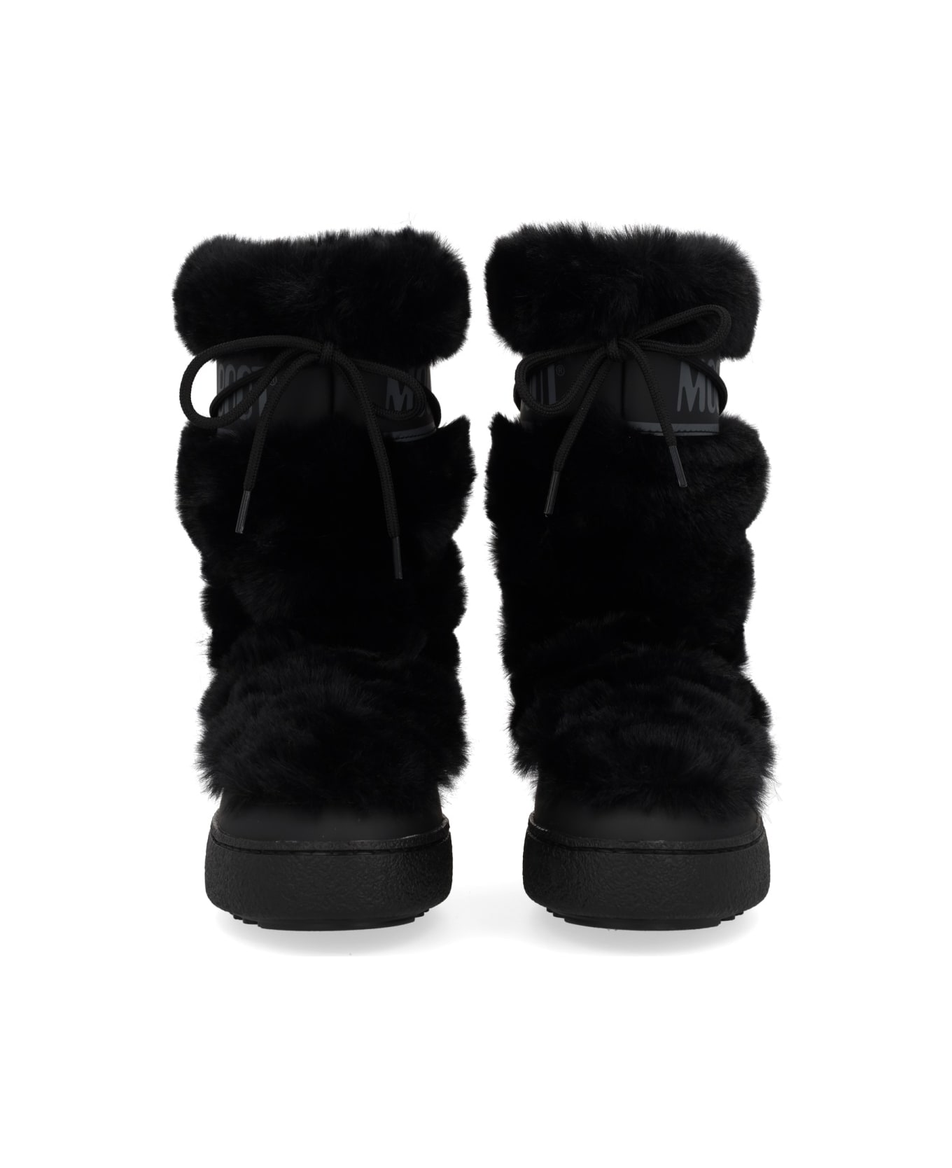 Moon Boot Boot "ltrack High Faux-fur" - BLACK