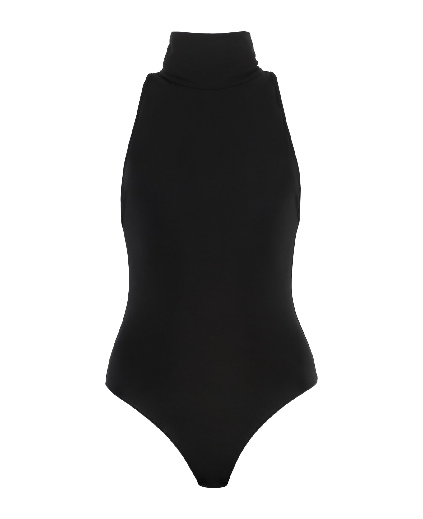 The Andamane Crêpe Bodysuit - black ボディスーツ