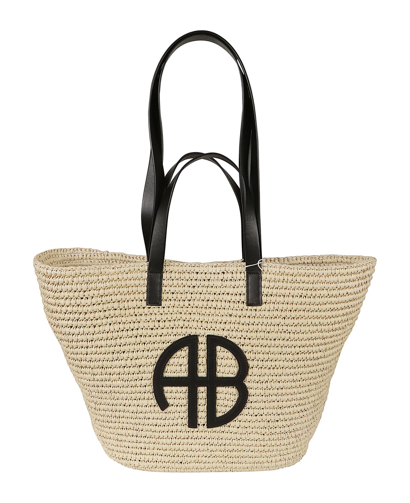 Anine Bing Logo Embossed Woven Shopper Bag - Multi トートバッグ