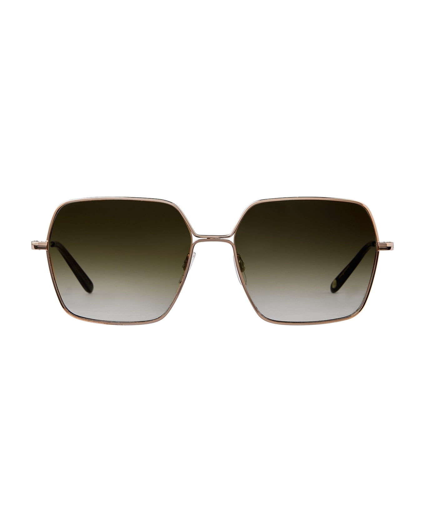 Garrett Leight Meadow Sun Gold-douglas Fir/olive Gradient Sunglasses - Gold-Douglas Fir/Olive Gradient