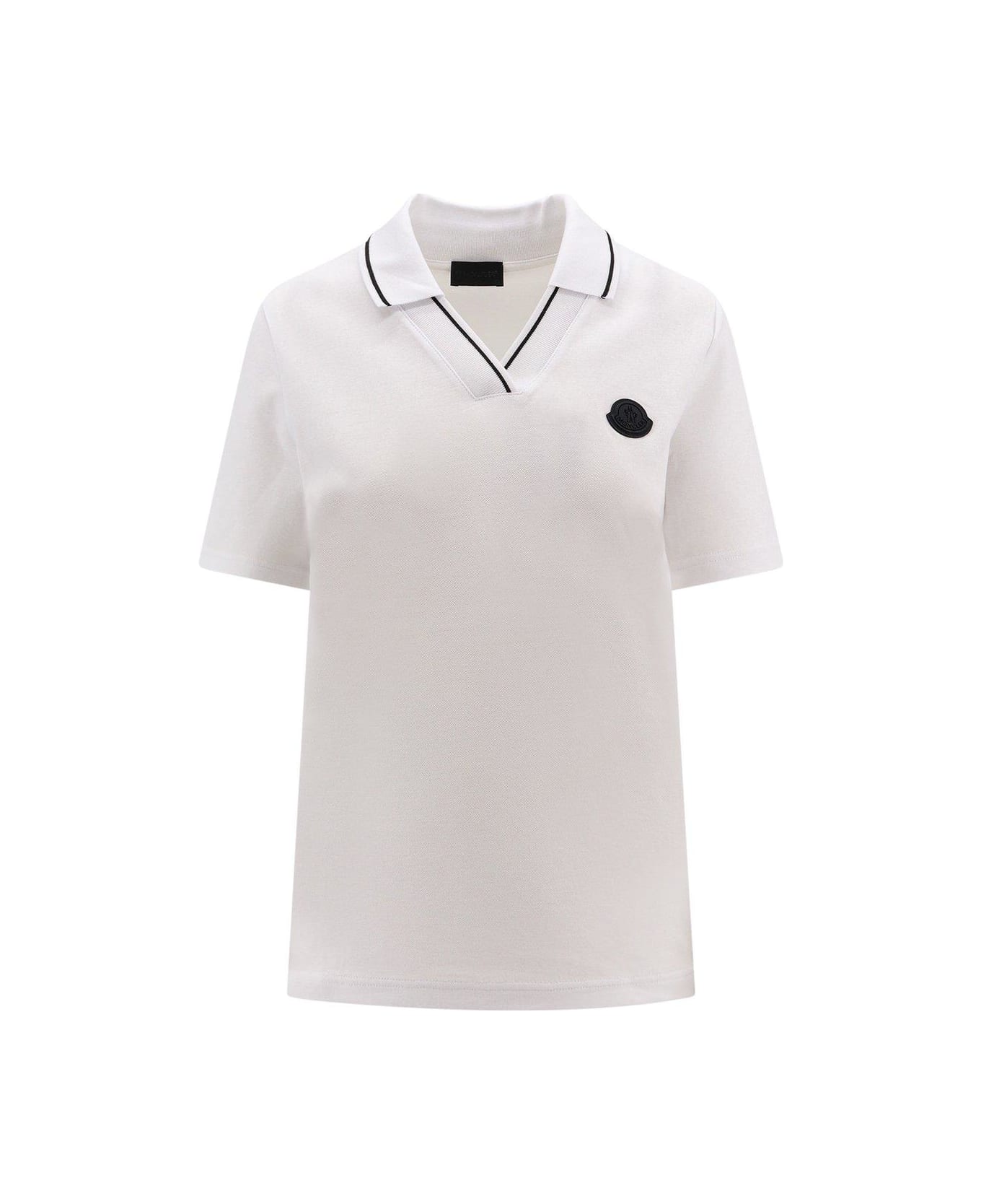 Moncler Logo Patch Polo Shirt - Non definito