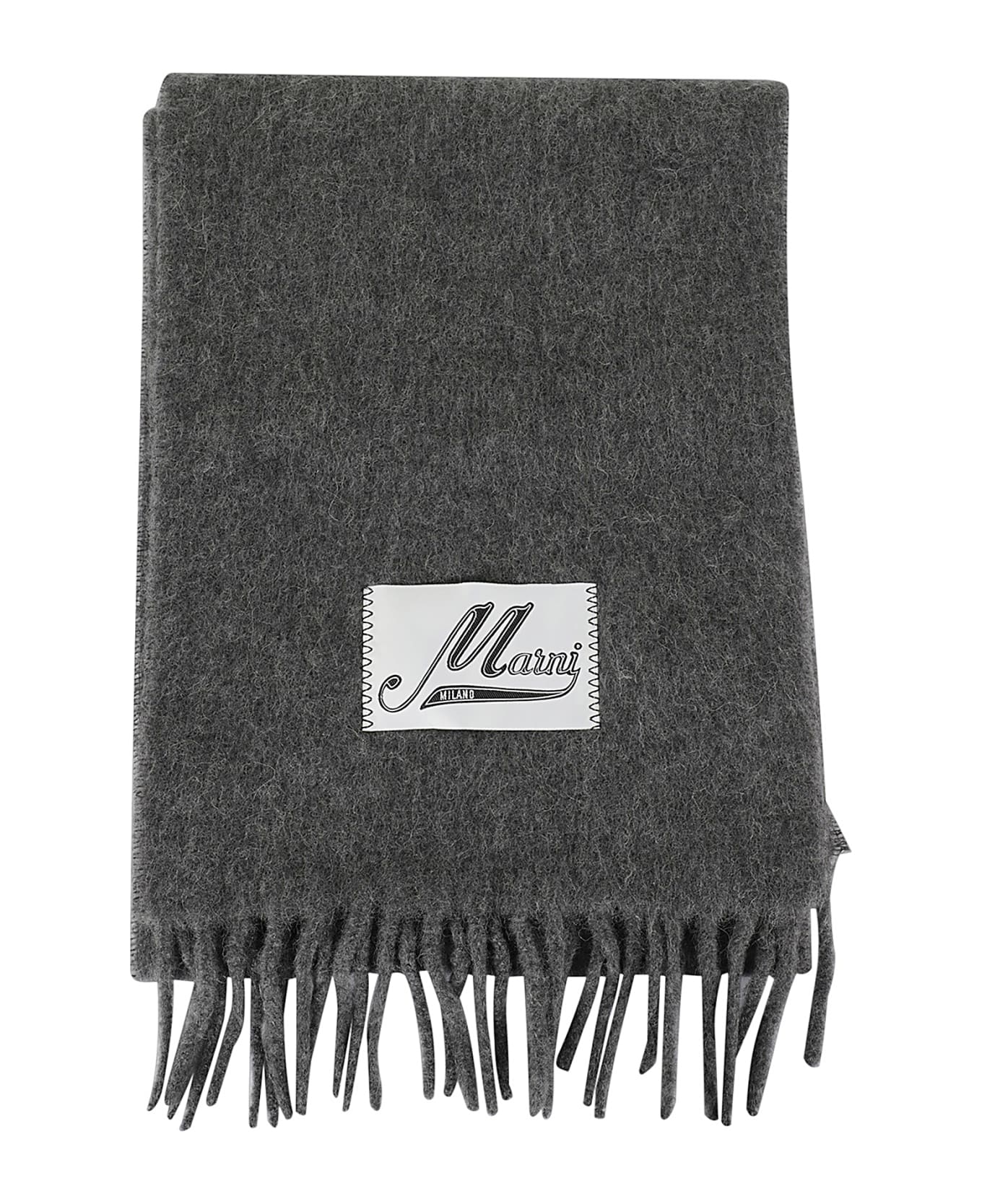 Marni Brusched Alpaca Scarf - Antique Silver