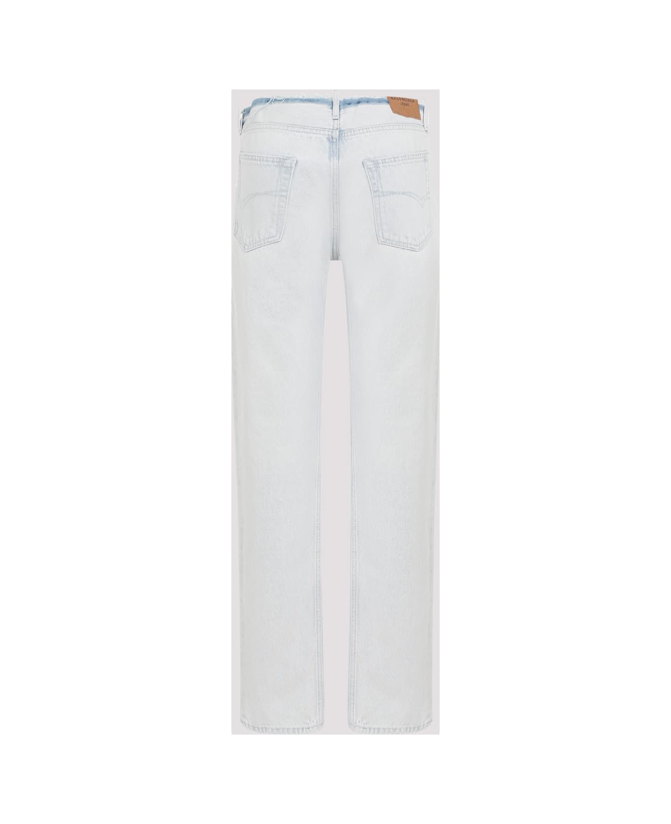 Balenciaga Cut Off Waistband Jeans - Heavy Bleached Blue