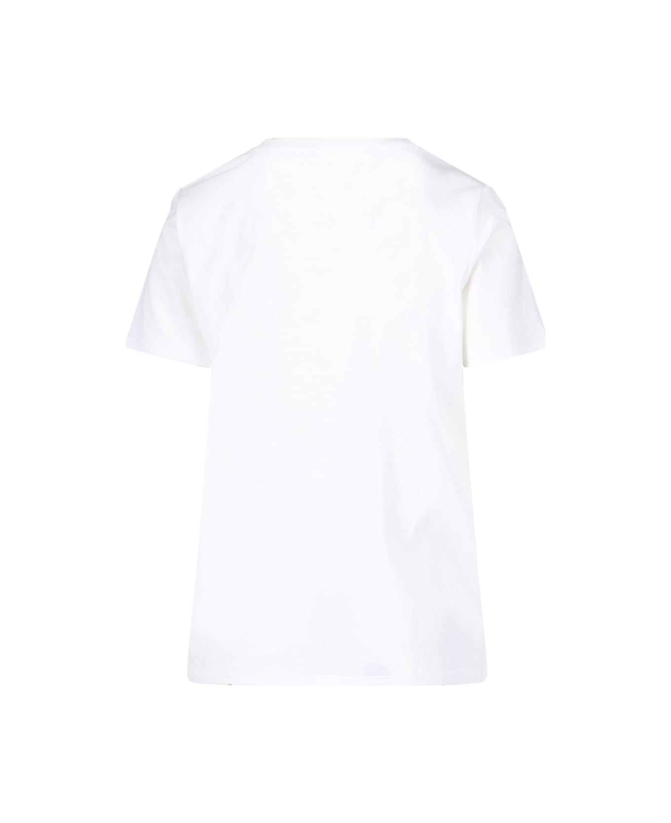 Balmain Logo Buttons T-shirt - White