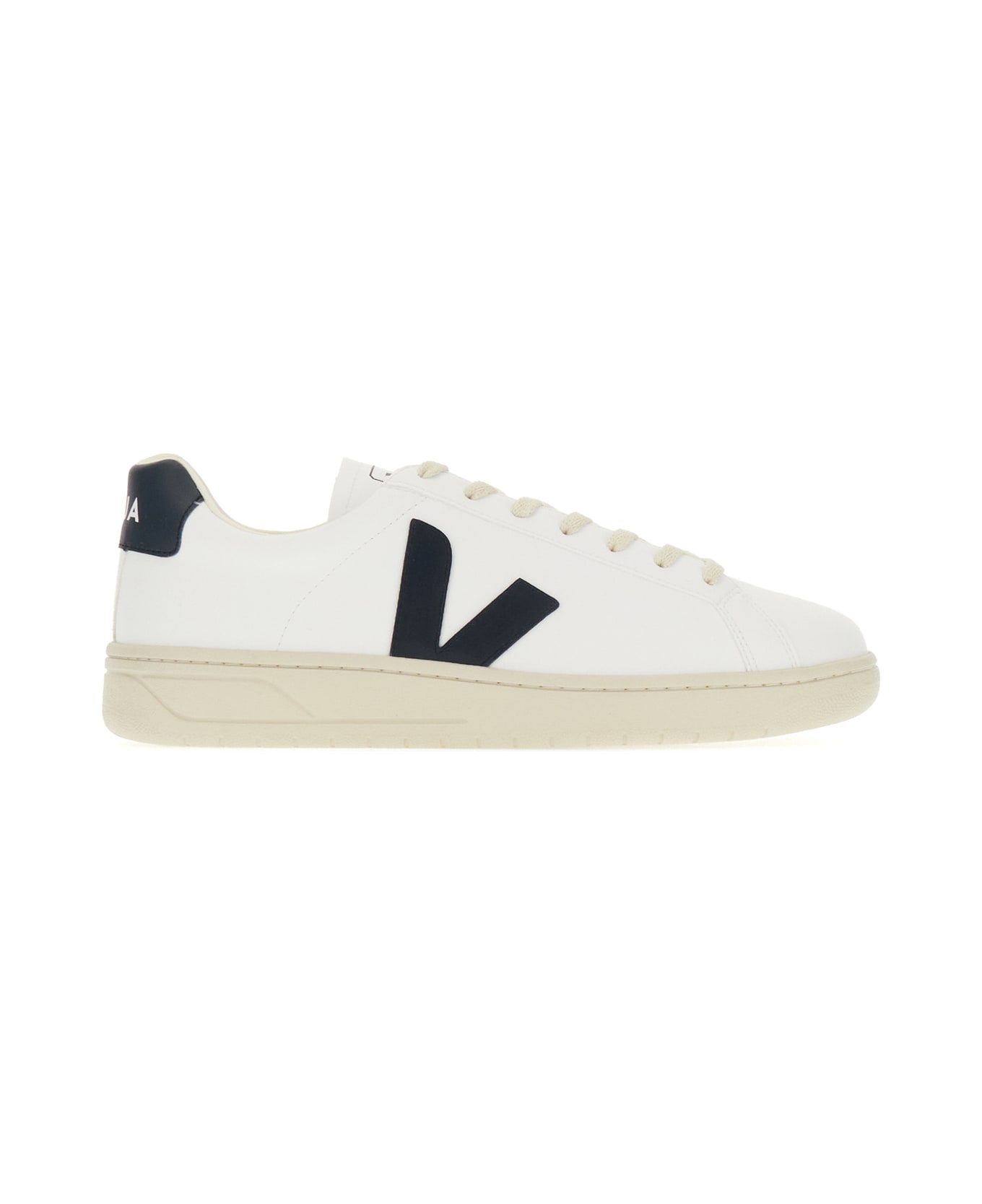 Veja White Synthetic Leather Urca Sneakers - WHITENAUTICO