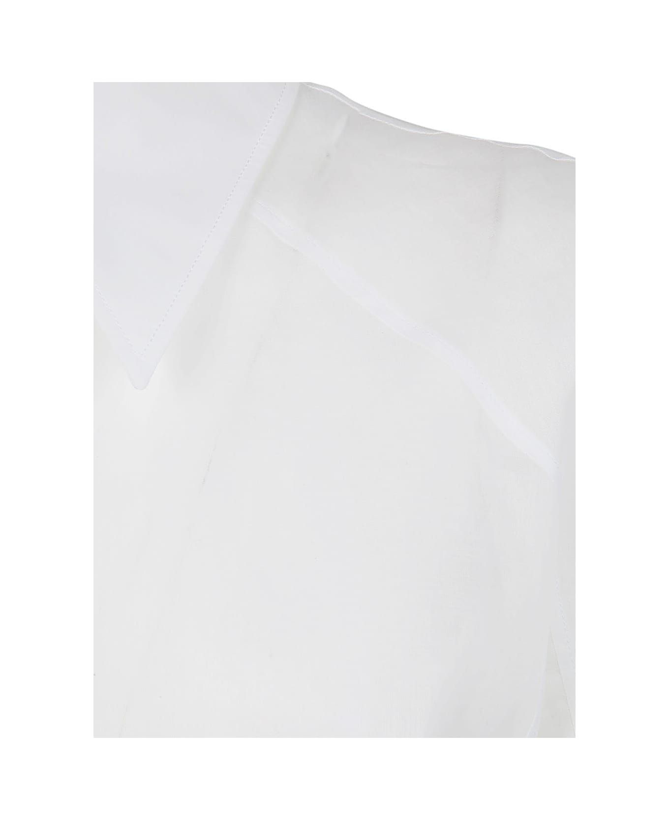 Alberta Ferretti Classic Organdy Shirt - White