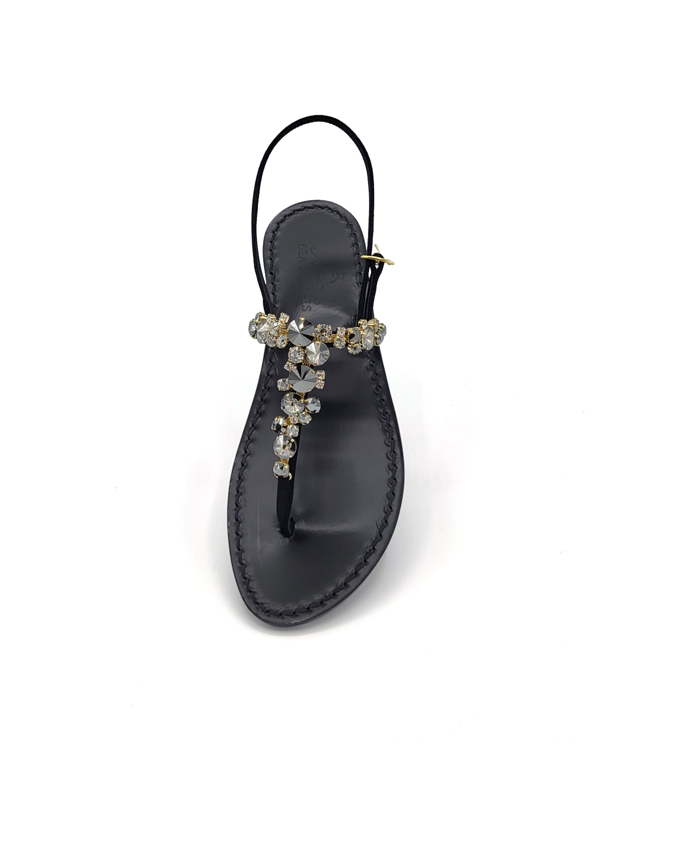 Dea Sandals Vesuvio Jewel Sandals - black, gray, crystal