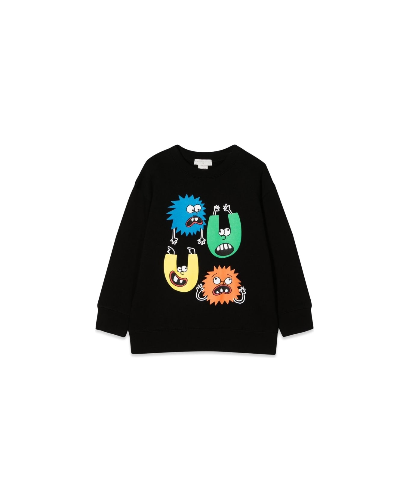 Stella McCartney Kids Crewneck Sweatshirt - BLACK ニットウェア＆スウェットシャツ