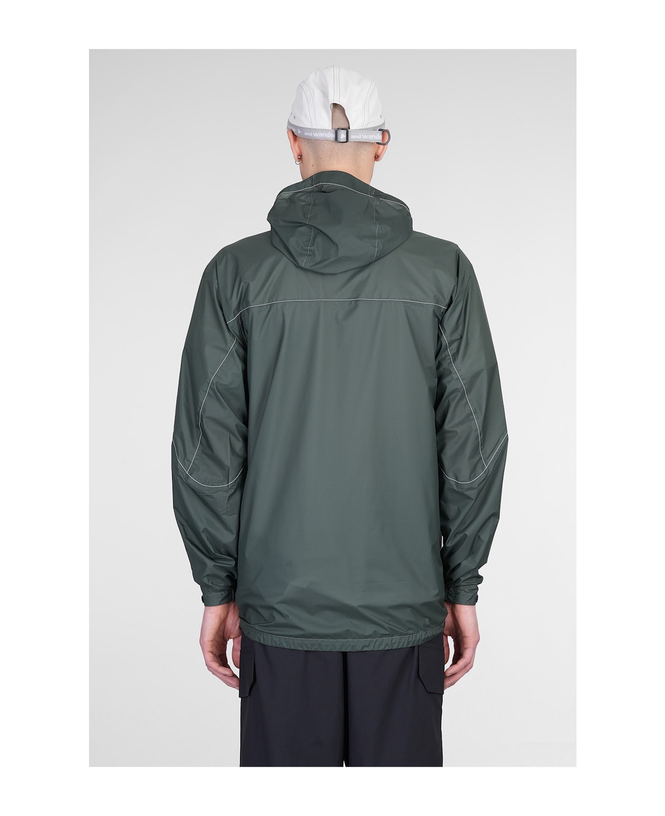 And Wander Casual Jacket In Green Nylon - green